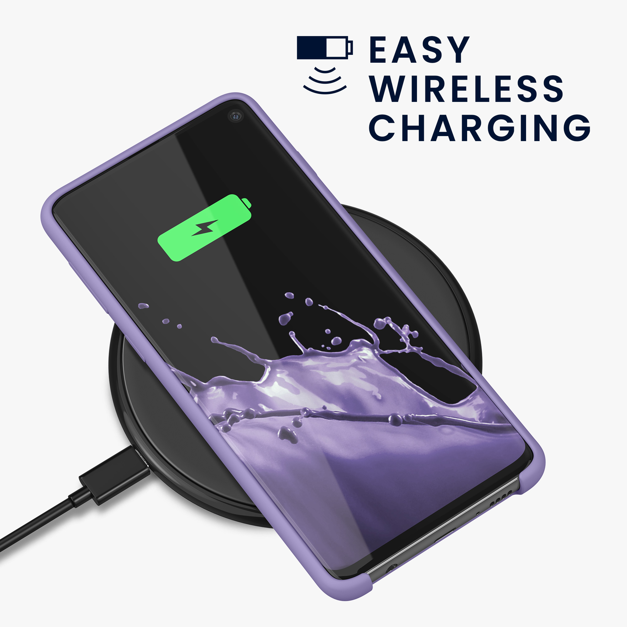 Kryt na mobil Samsung Galaxy S10 kwmobile TPU fialovo-purpurový