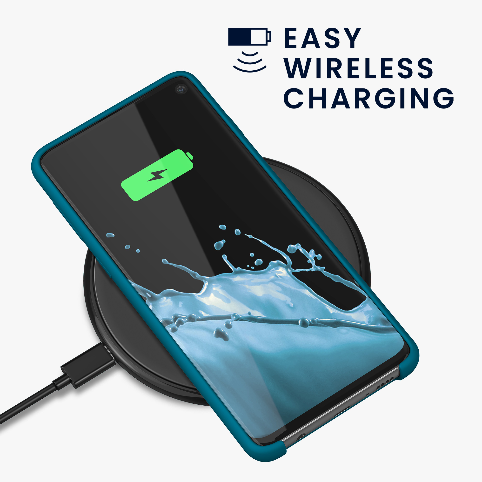 Kryt na mobil Samsung Galaxy S10 kwmobile TPU karibsky modrý