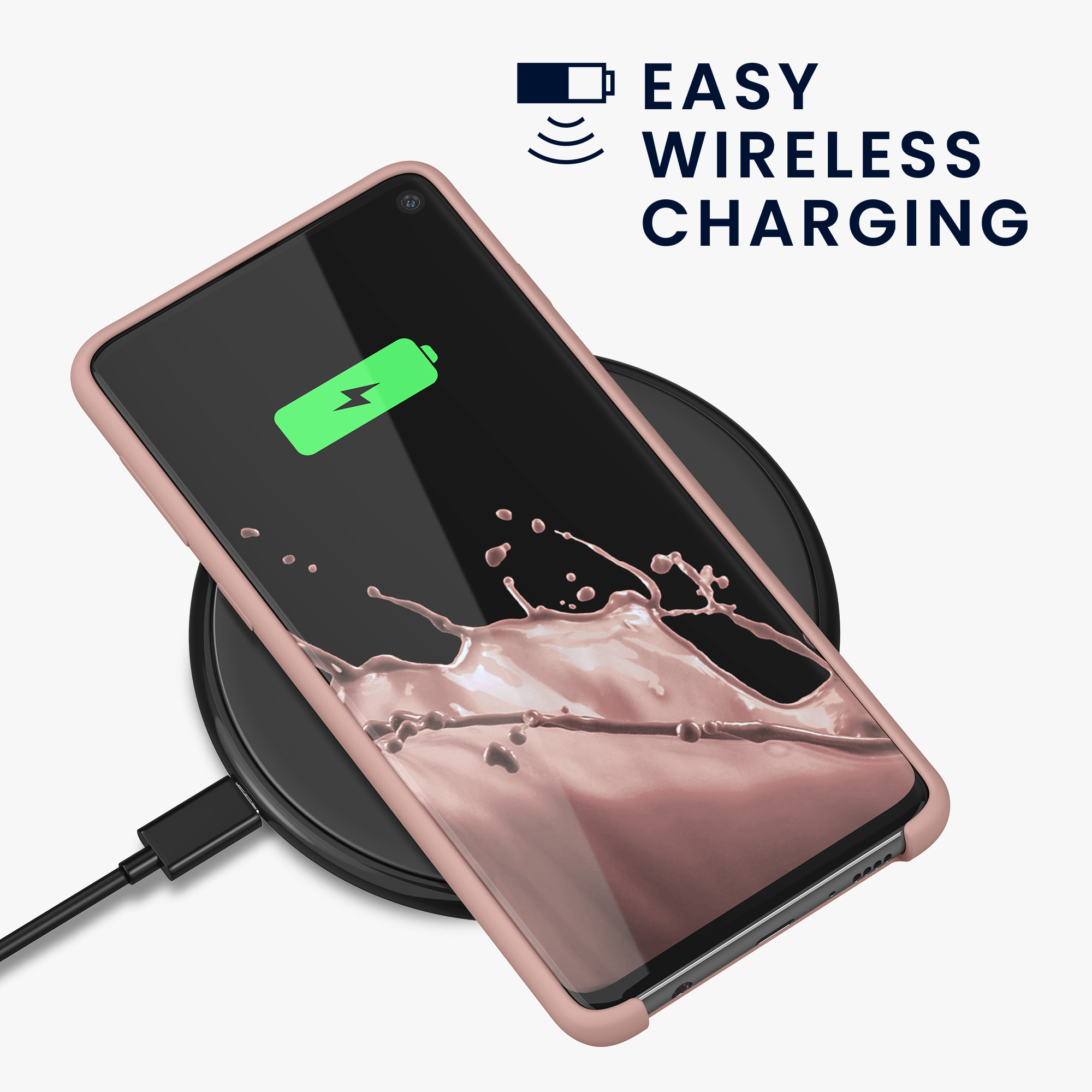 Kryt na mobil Samsung Galaxy S10 kwmobile TPU nude lila