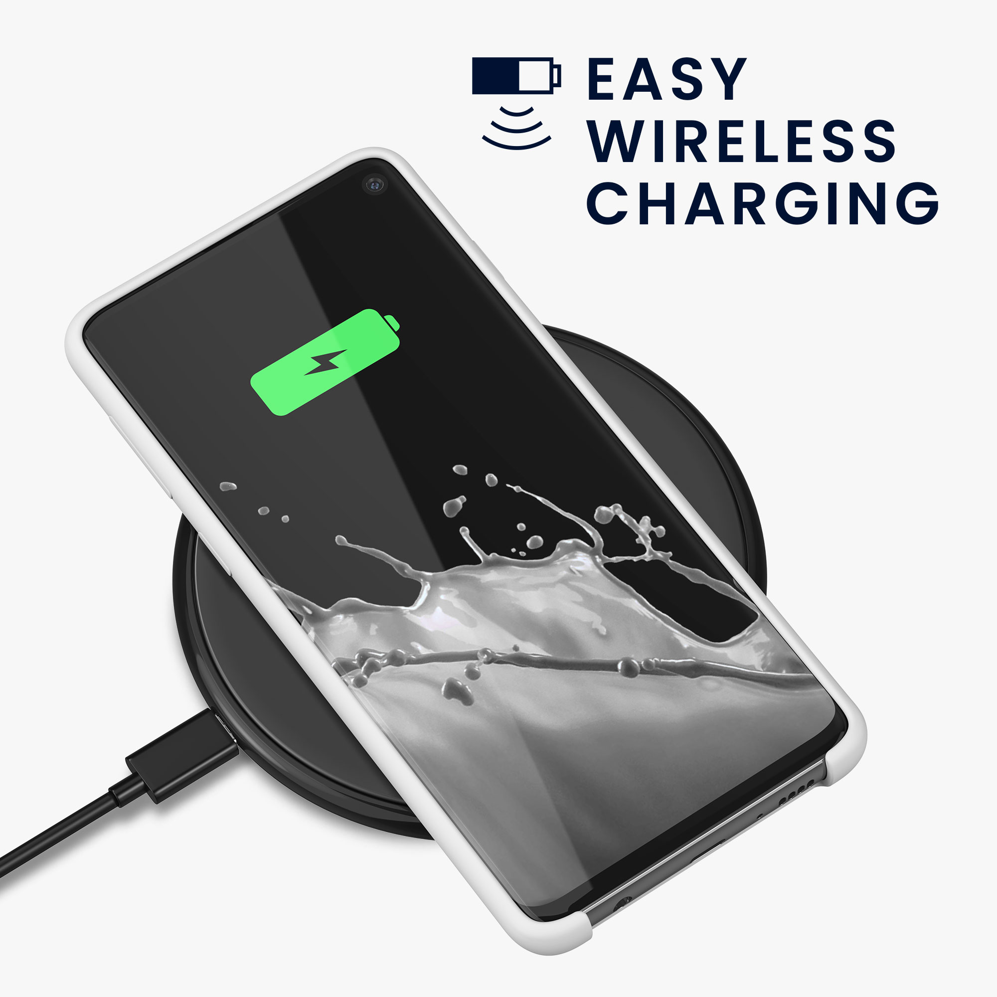 Kryt na mobil Samsung Galaxy S10 kwmobile TPU matně bílý