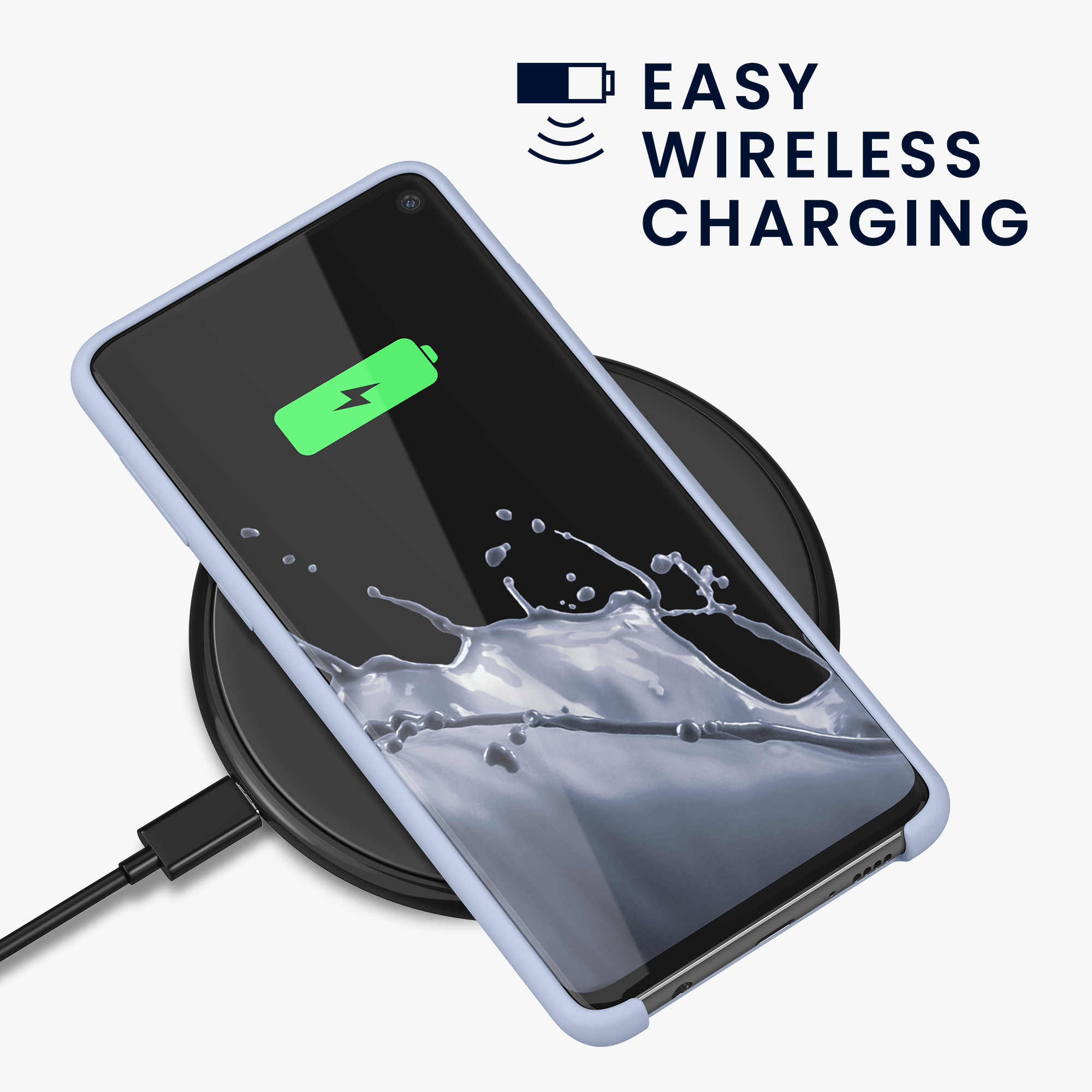 Kryt na mobil Samsung Galaxy S10 kwmobile TPU matně světle modrý