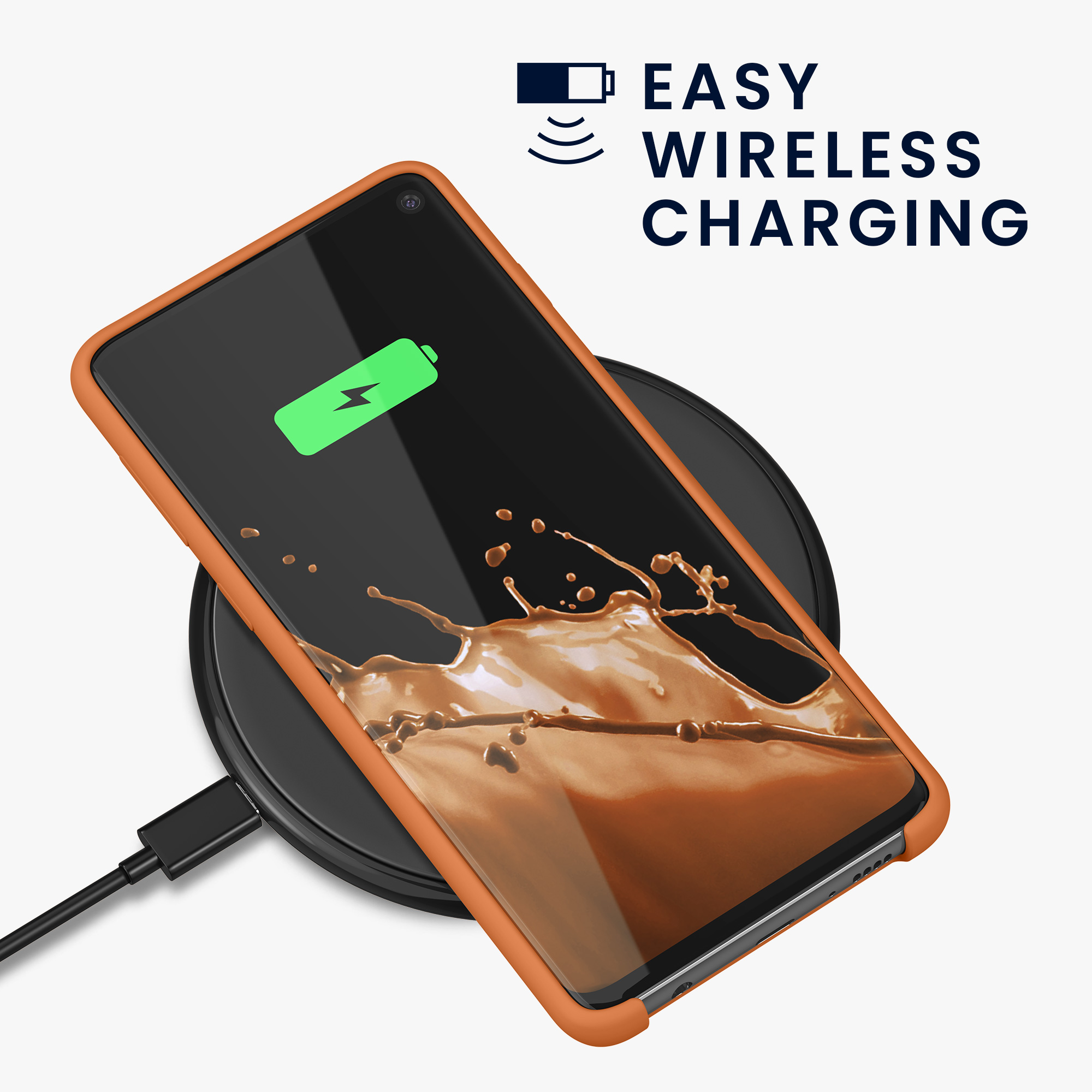 Kryt na mobil Samsung Galaxy S10 kwmobile TPU Warm Apricot