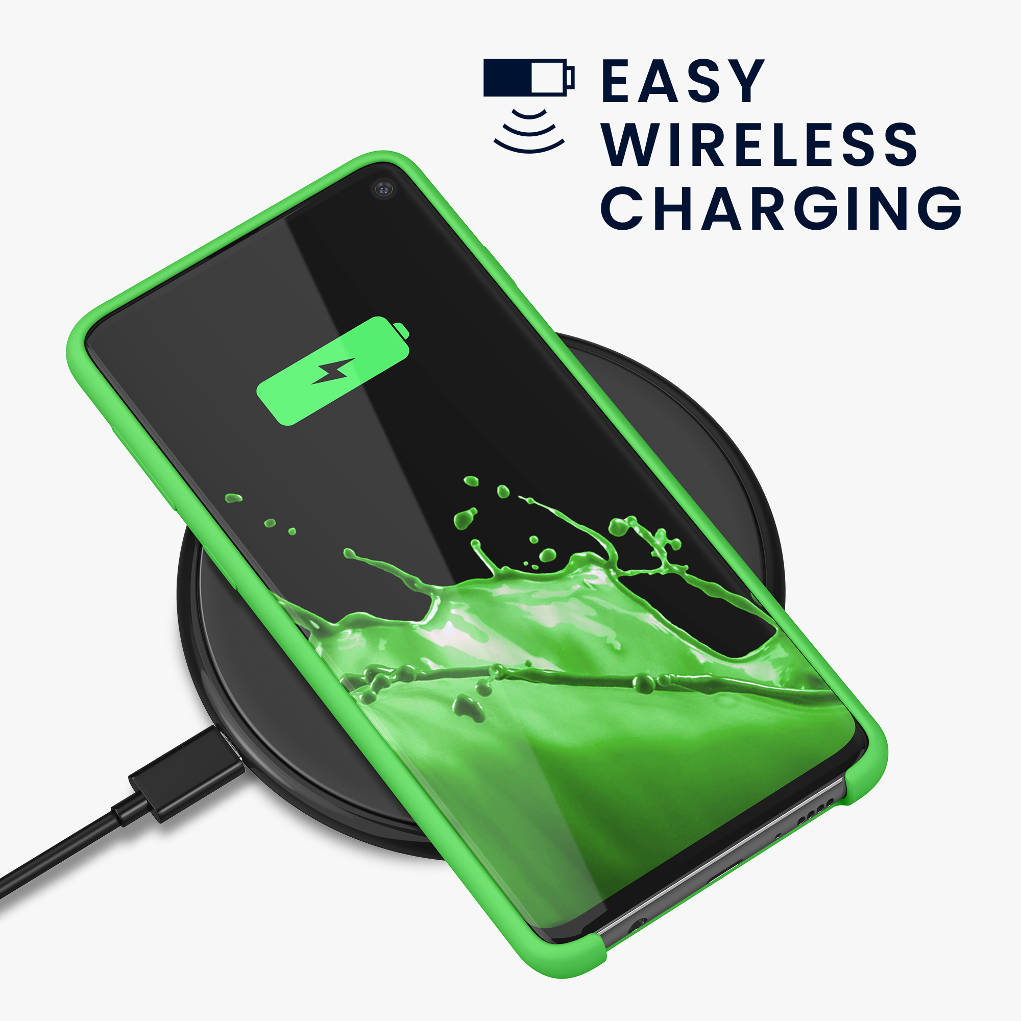 Kryt na mobil Samsung Galaxy S10 kwmobile TPU limetkově zelený