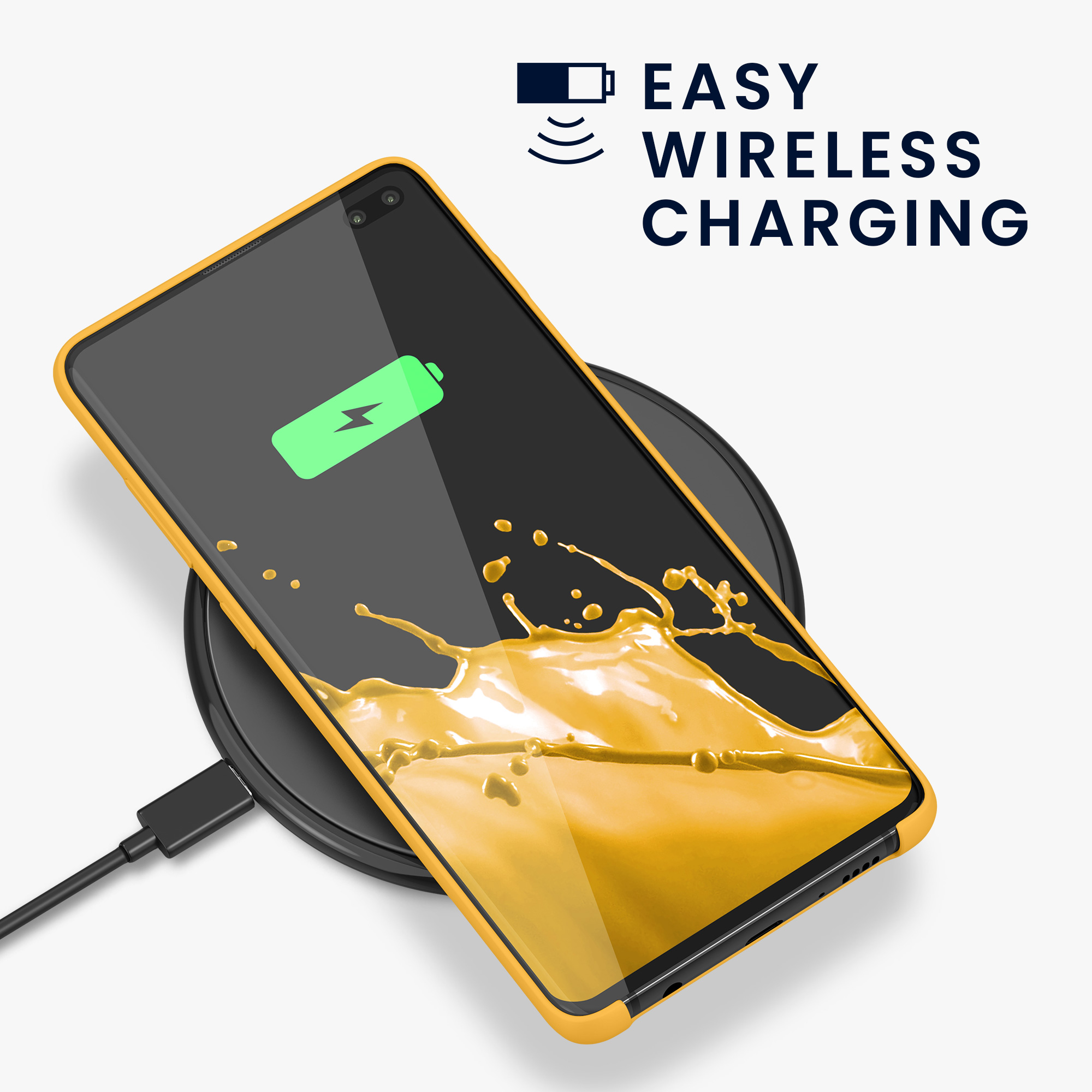 Kryt na mobil Samsung Galaxy S10 Plus / S10+ kwmobile TPU mango