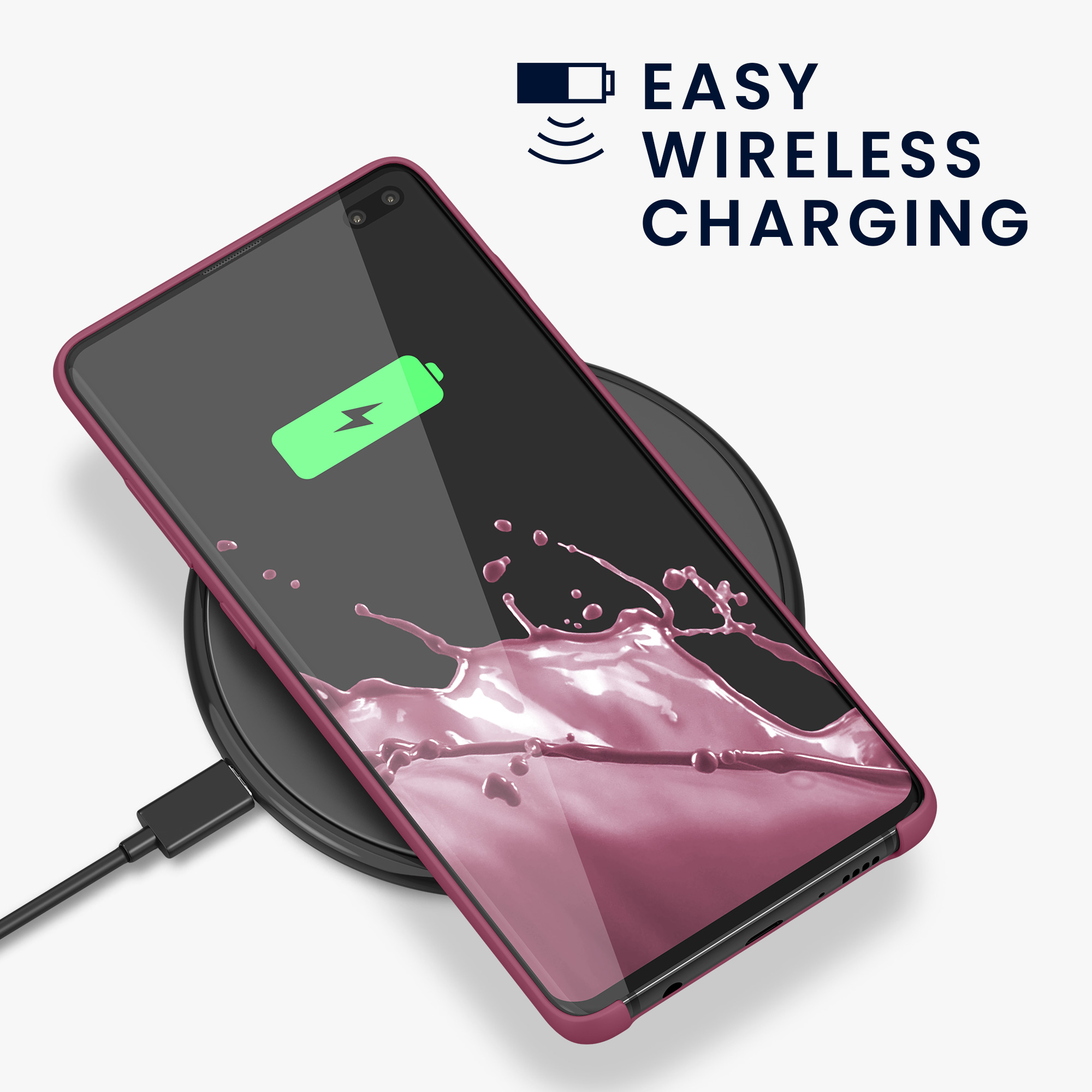 Kryt na mobil Samsung Galaxy S10 Plus / S10+ kwmobile TPU orchideově fialový