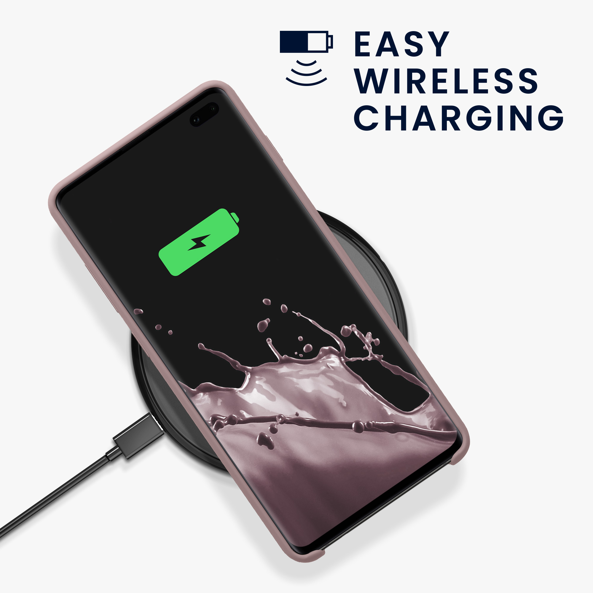 Kryt na mobil Samsung Galaxy S10 Plus / S10+ kwmobile TPU nude lila
