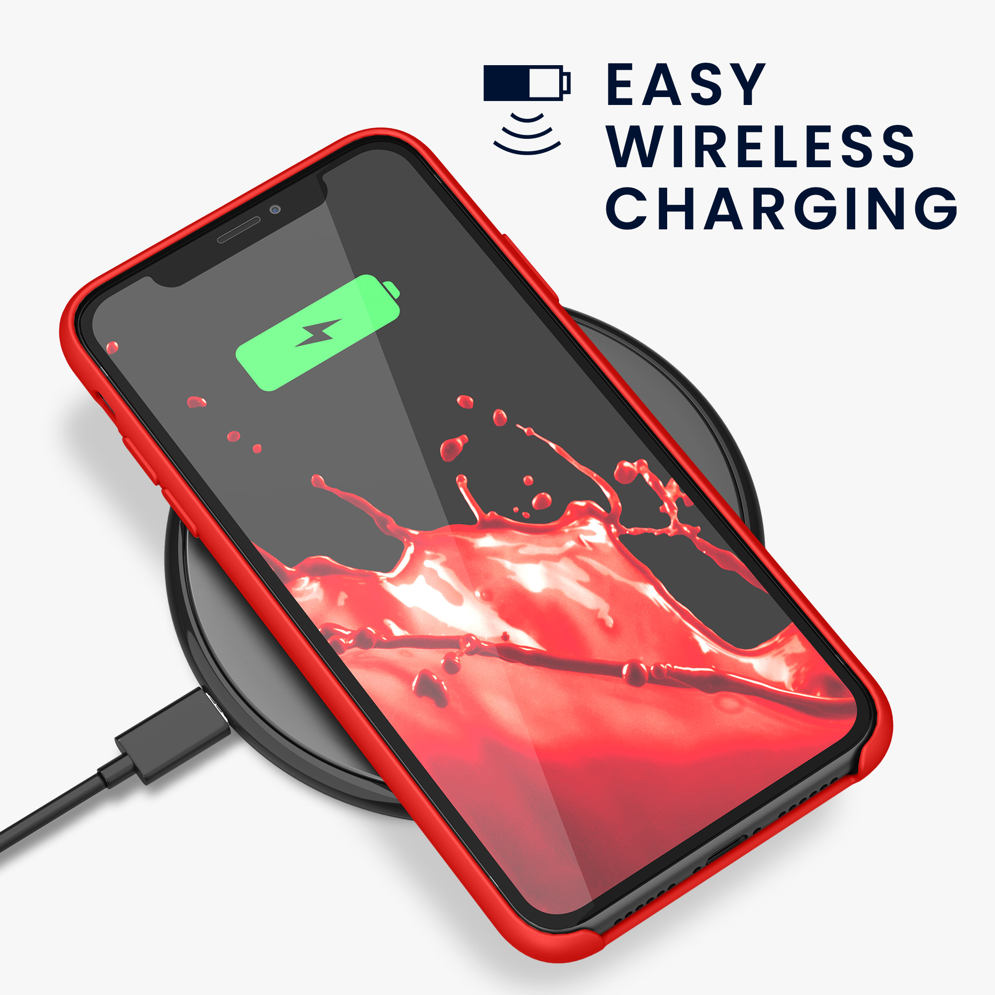 Kryt na mobil kwmobile iPhone 11 - Wireless Charging Red