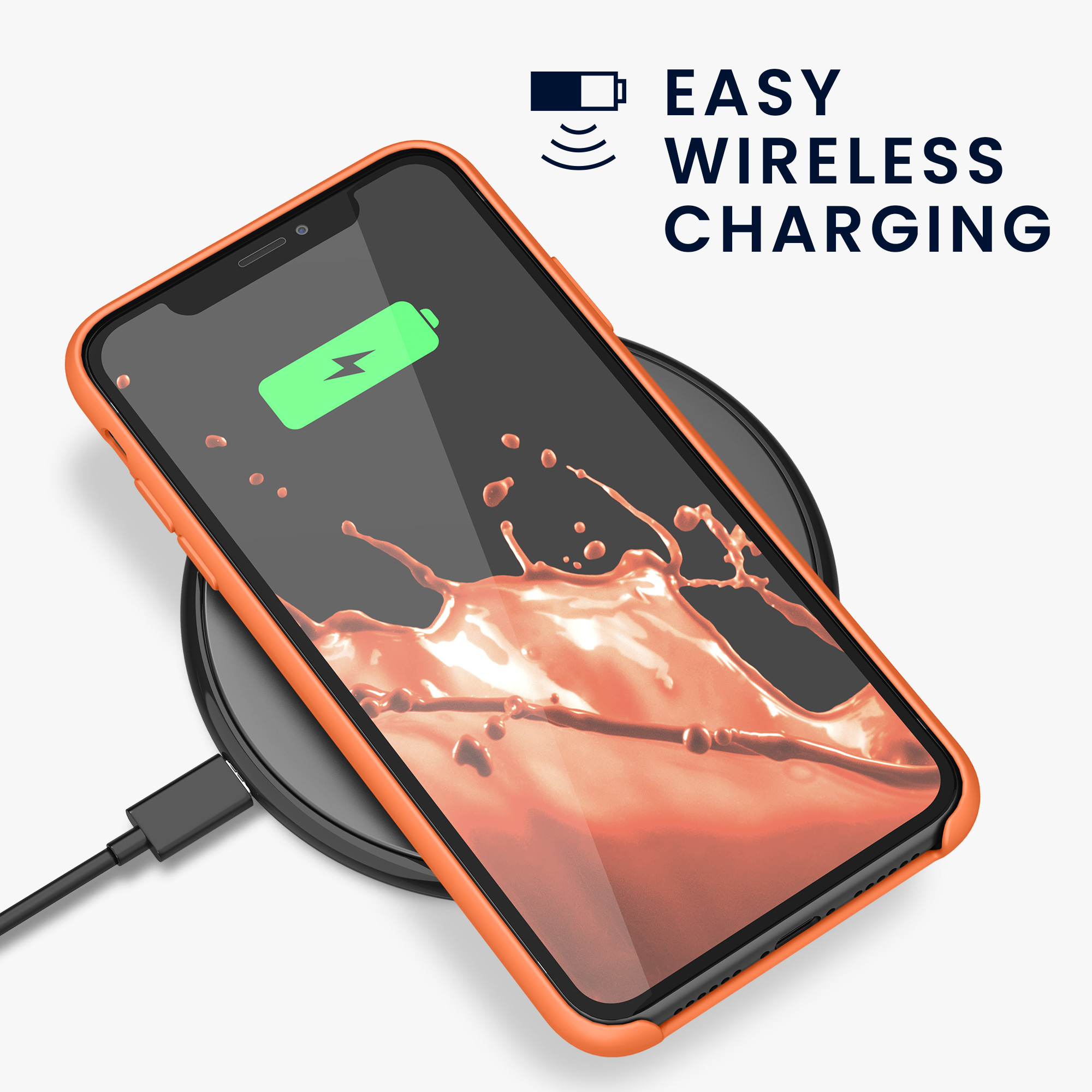 Kryt na mobil kwmobile iPhone 11 - Wireless Charging Papaya