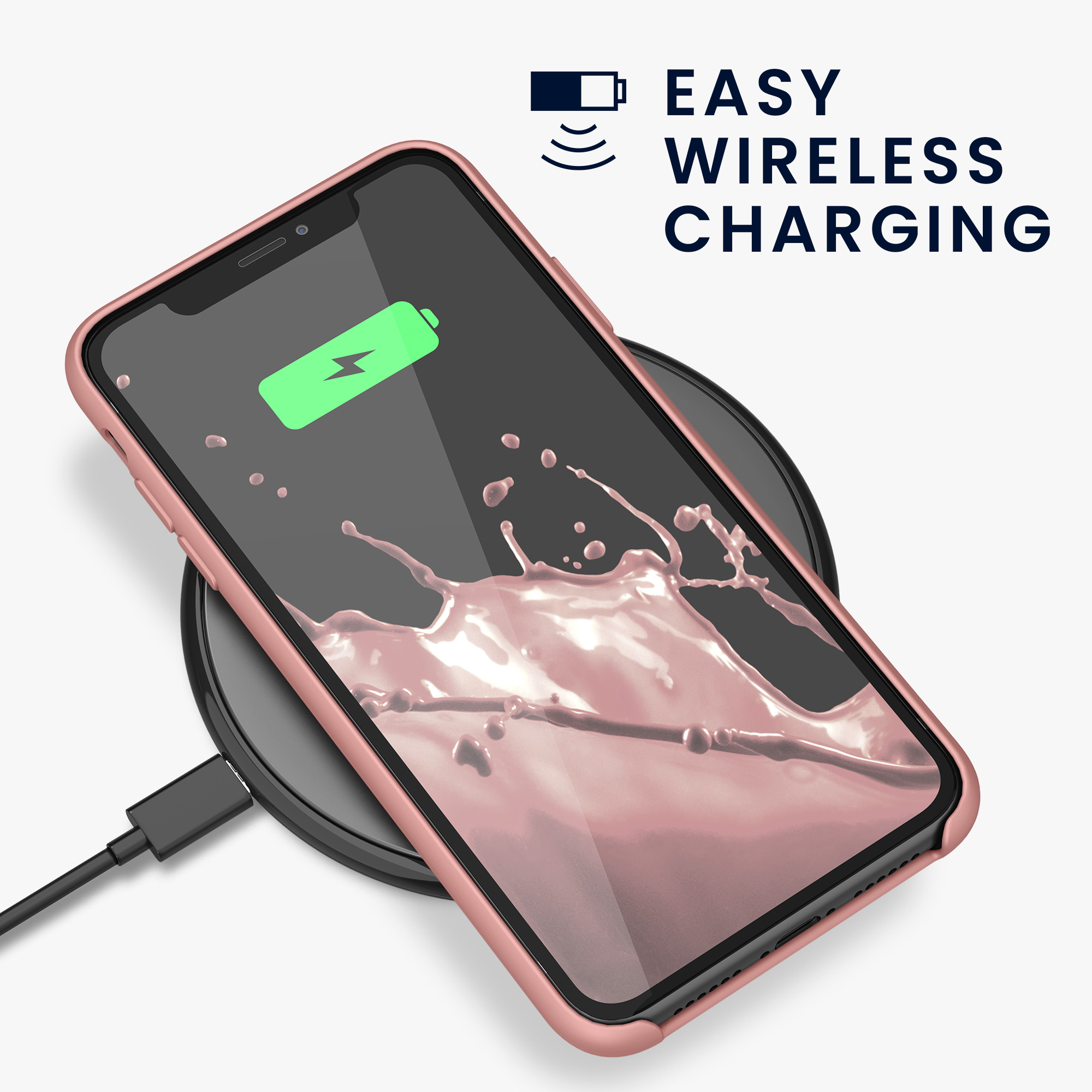 Kryt na mobil kwmobile iPhone 11 - Wireless Charging Winter Rose