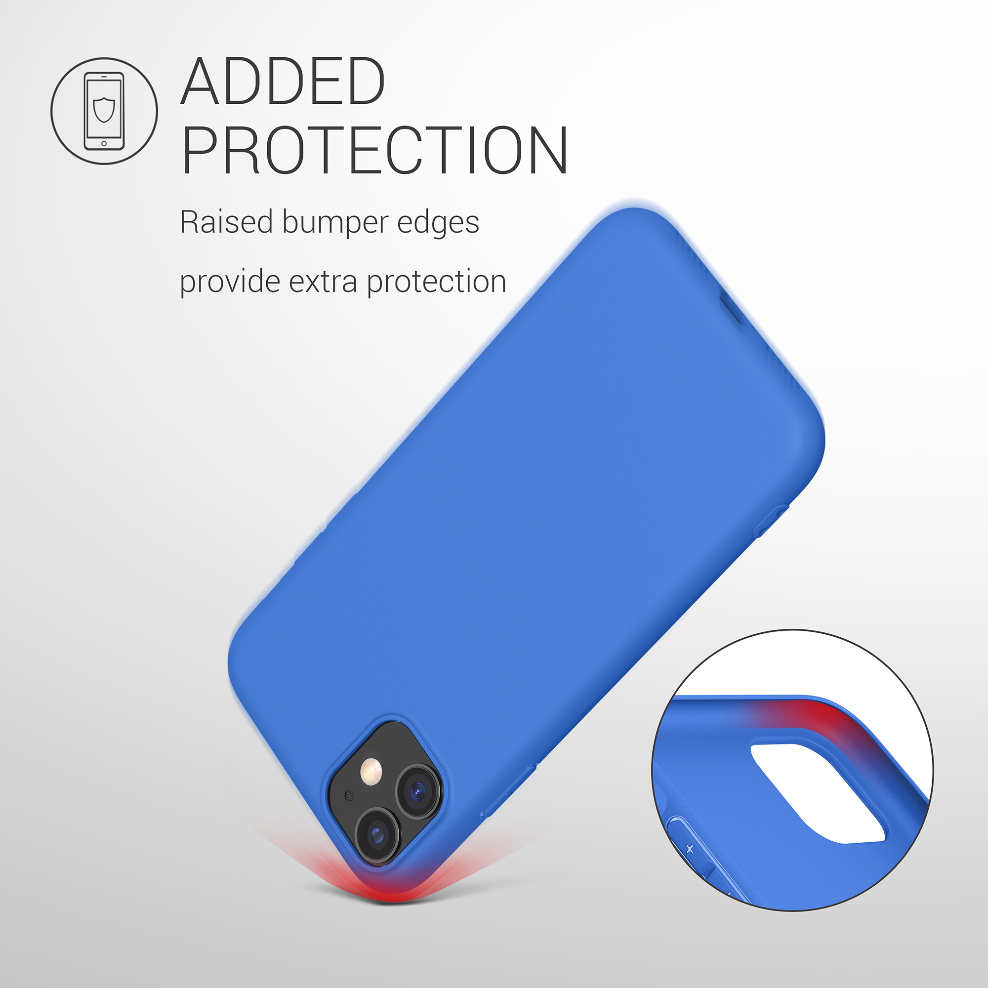 Kryt na mobil kwmobile iPhone 11 - neonově modrá