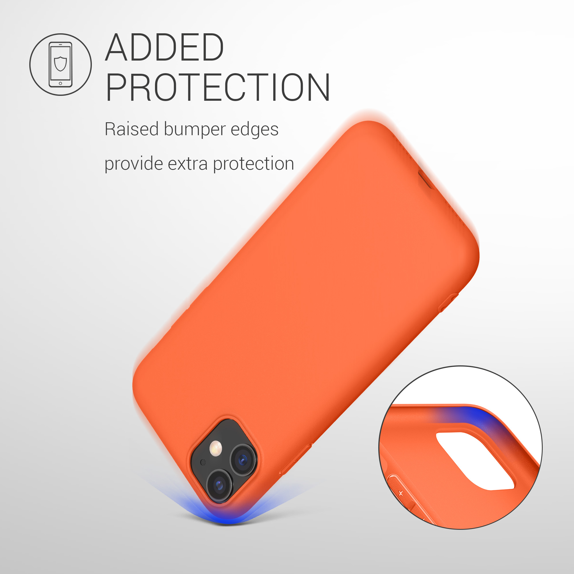 Kryt na mobil kwmobile iPhone 11 - neonově oranžová