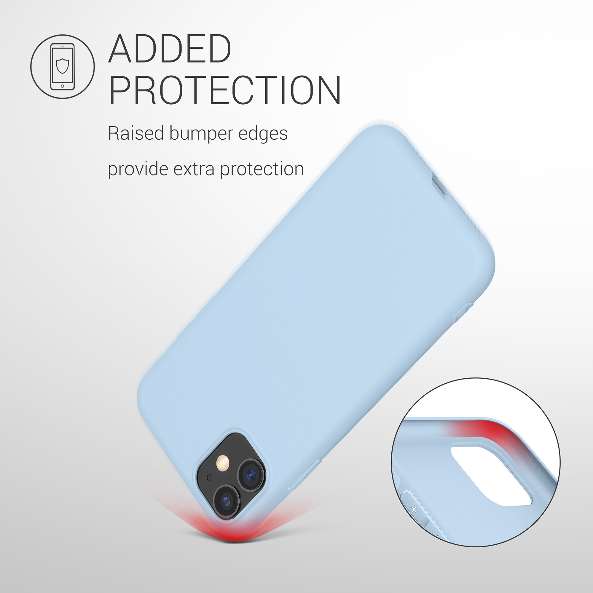Kryt na mobil kwmobile iPhone 11 - matná světle modrá
