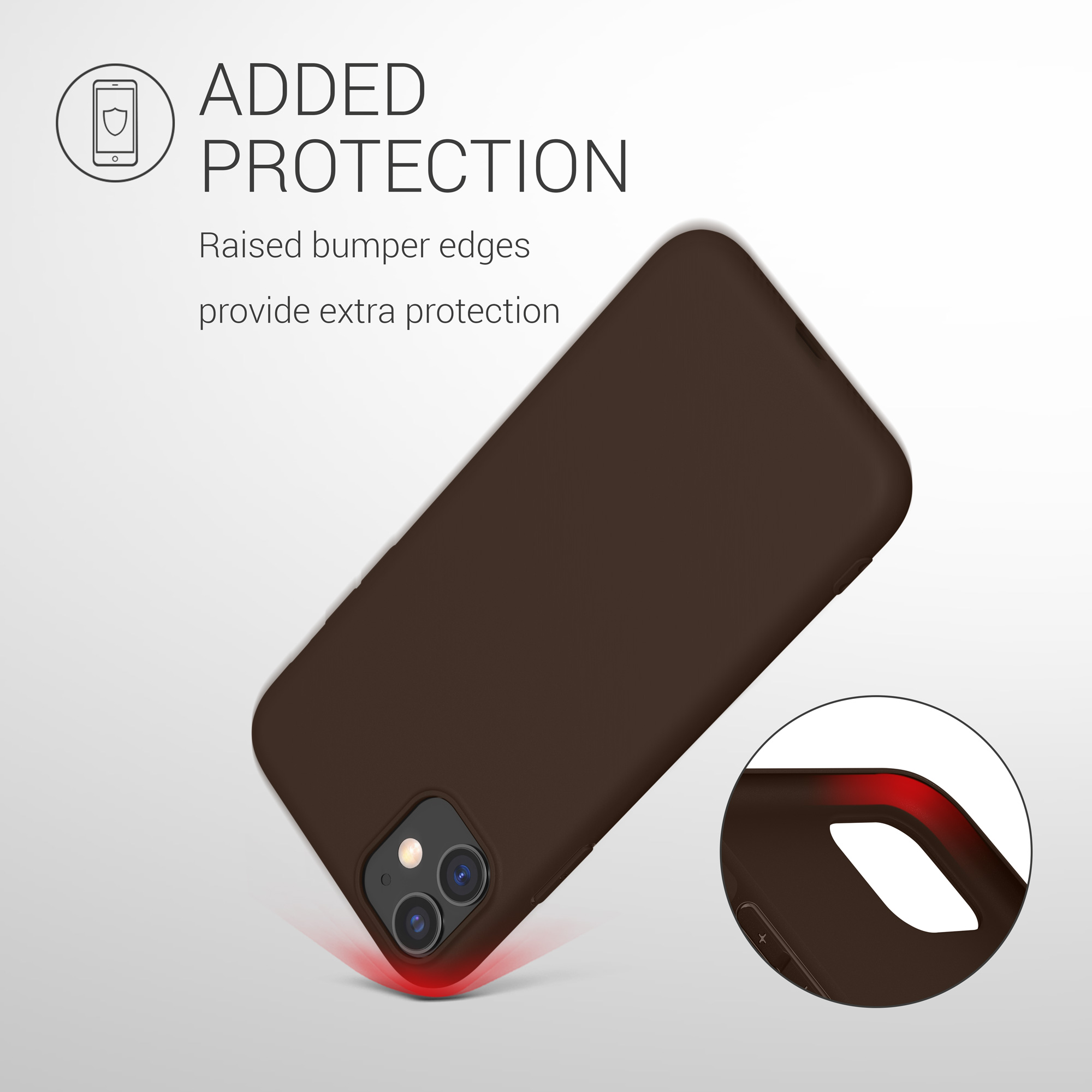 Pouzdro pro Apple iPhone 11 kwmobile TPU - čokoládová