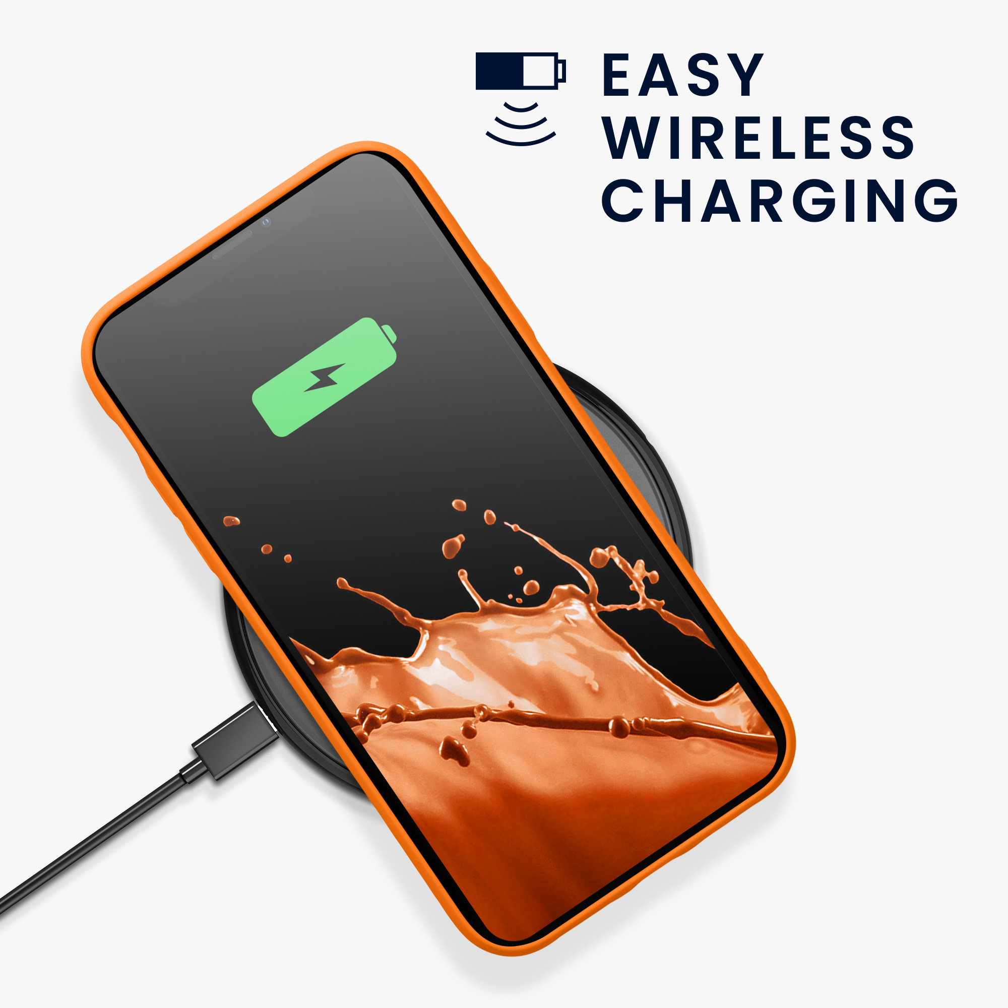 Silikonový kryt na mobil kwmobile pro Apple iPhone XR - oranžová Fruity Orange