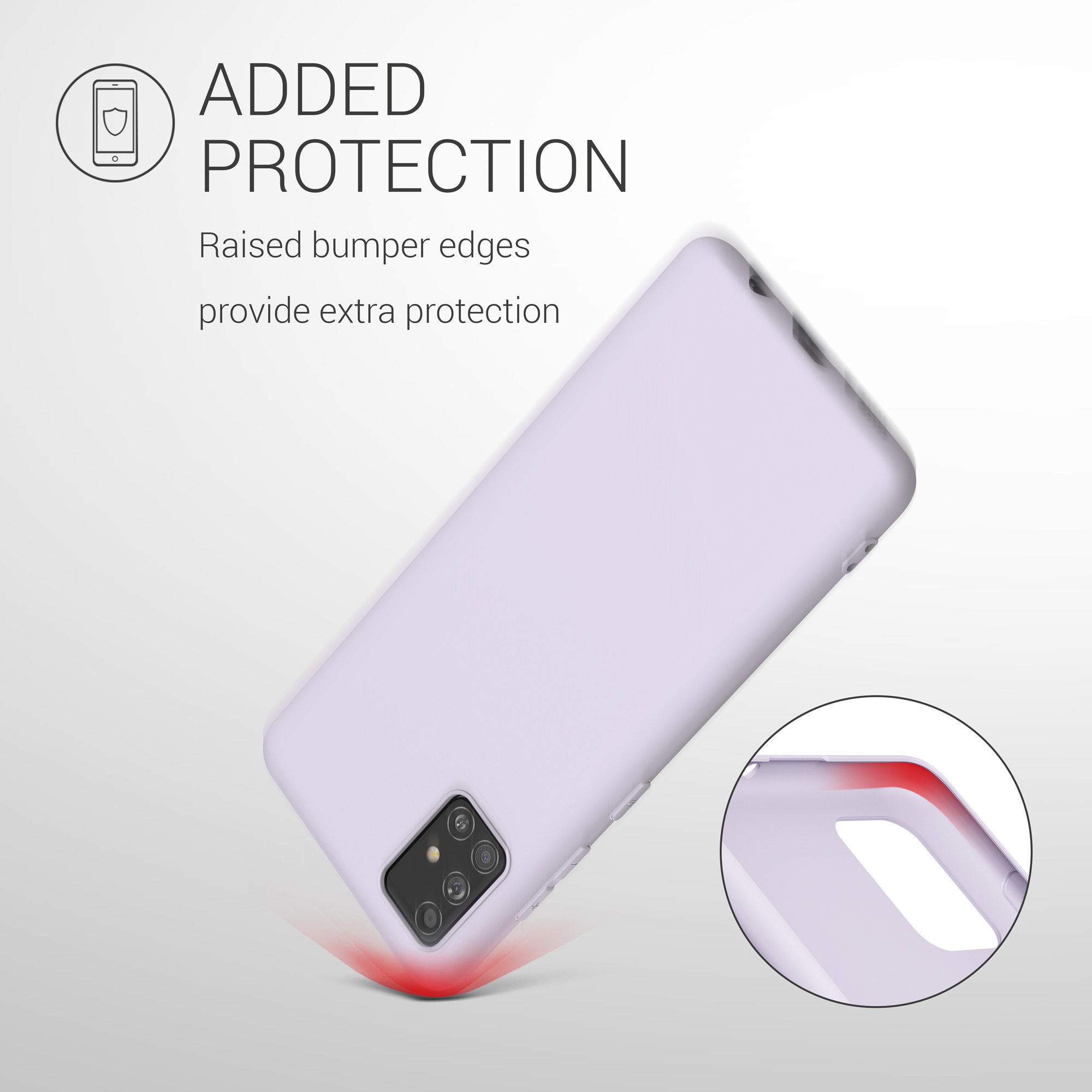 Kryt na mobil Samsung Galaxy A51 kwmobile TPU Levandulová