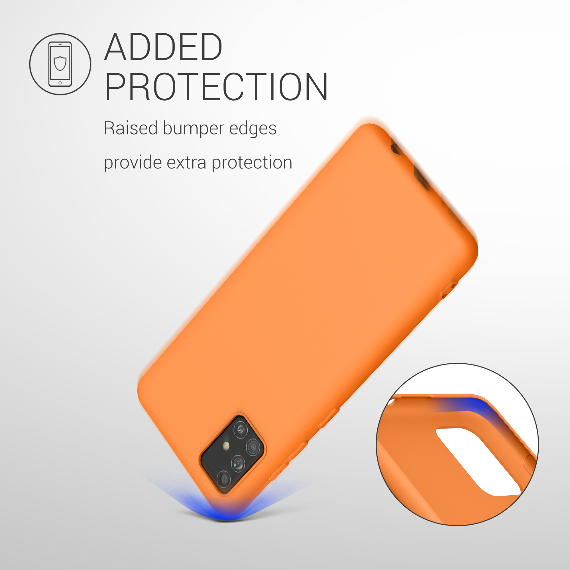 Kryt na mobil Samsung Galaxy A51 kwmobile TPU Ovocná oranžová
