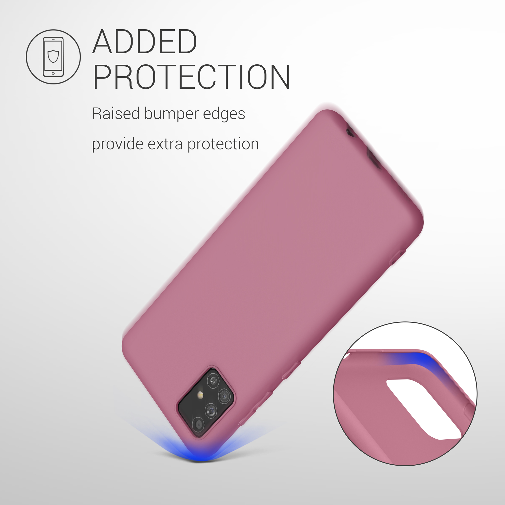 Kryt na mobil Samsung Galaxy A51 kwmobile TPU Tmavě růžová