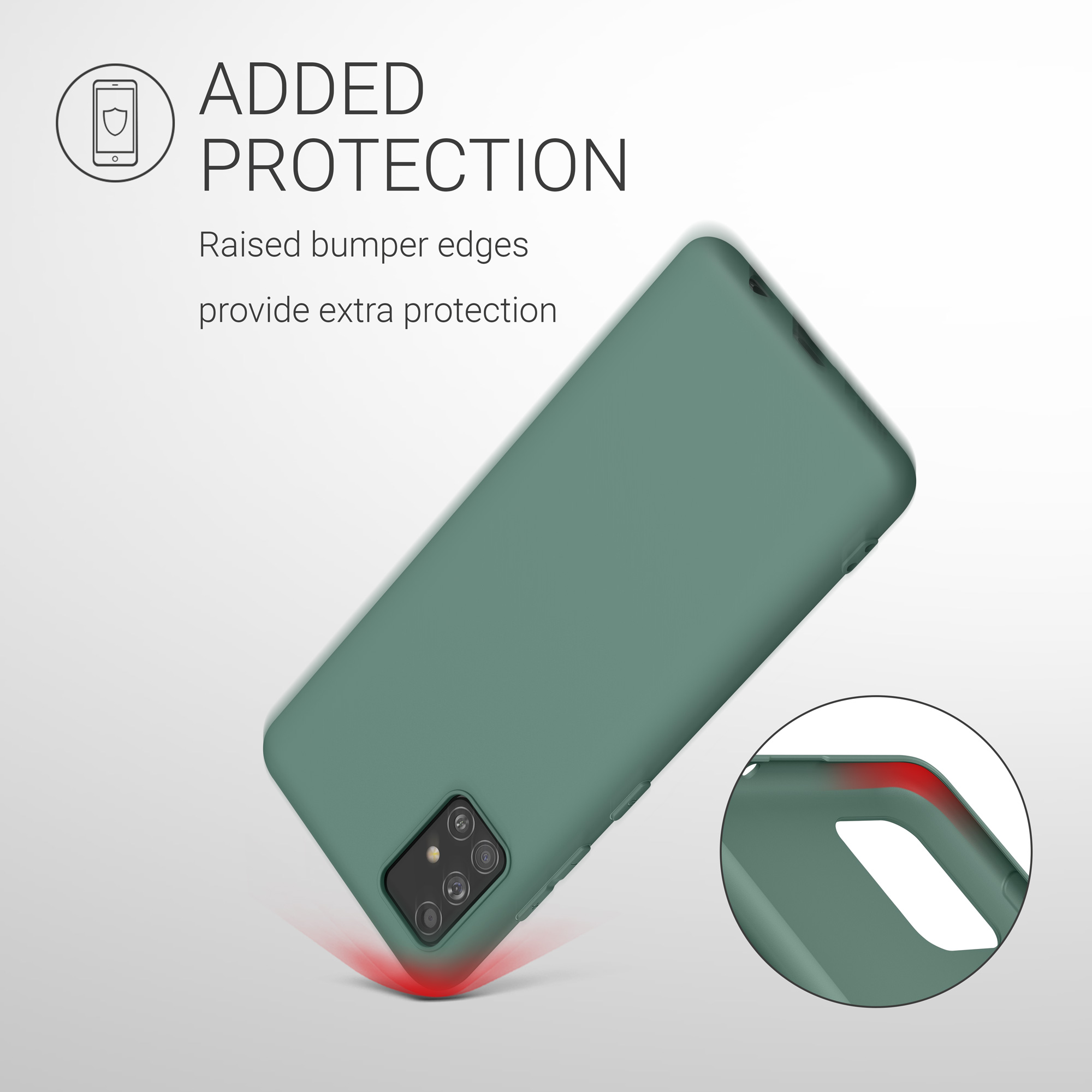 Kryt na mobil Samsung Galaxy A51 kwmobile TPU Modro-zelená