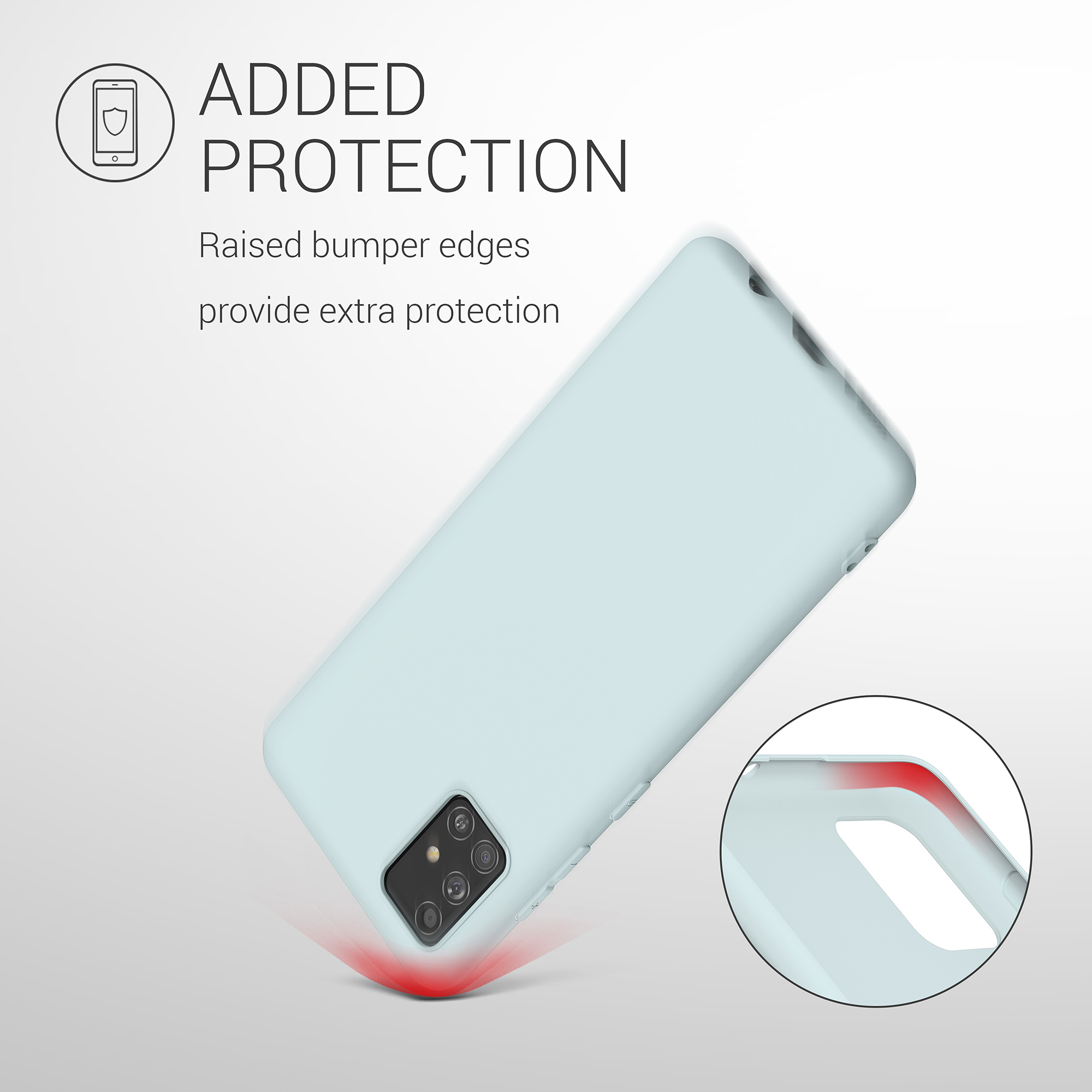 Kryt na mobil Samsung Galaxy A51 kwmobile TPU Chladná mátová