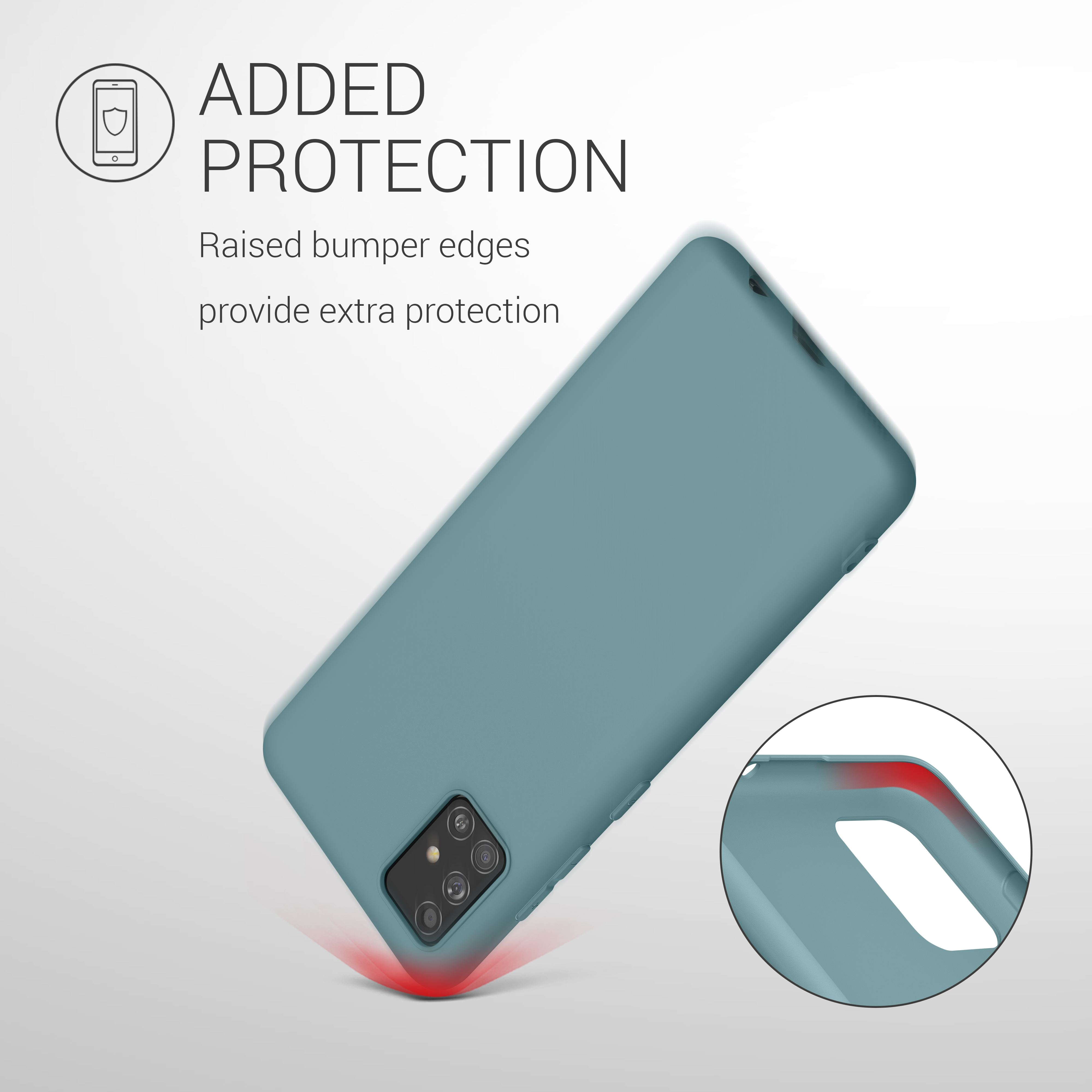 Kryt na mobil Samsung Galaxy A51 kwmobile TPU Arktická noc