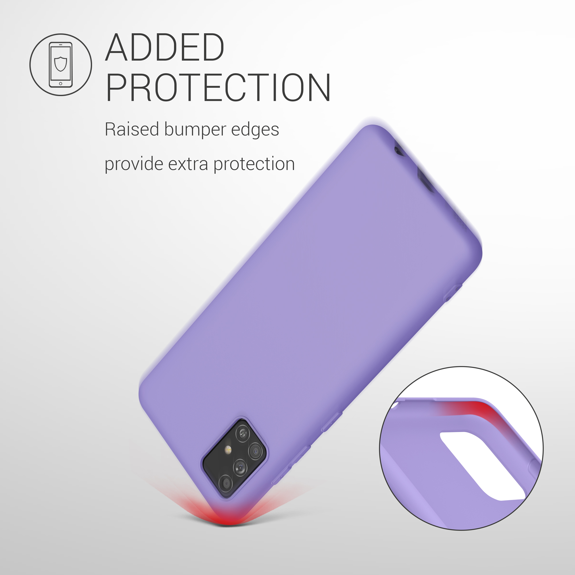 Kryt na mobil Samsung Galaxy A51 kwmobile TPU Fialová