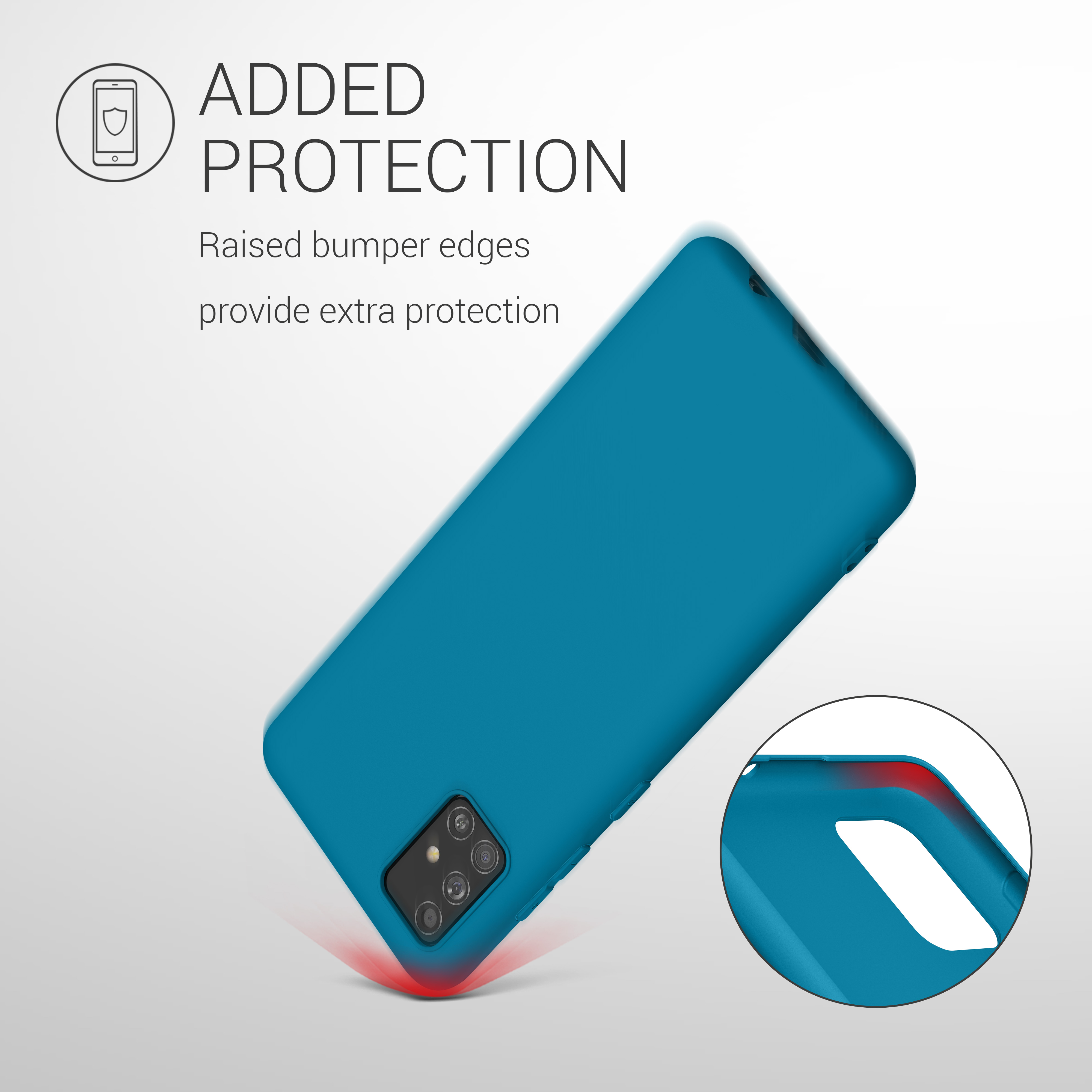 Kryt na mobil Samsung Galaxy A51 kwmobile TPU Karibská modrá