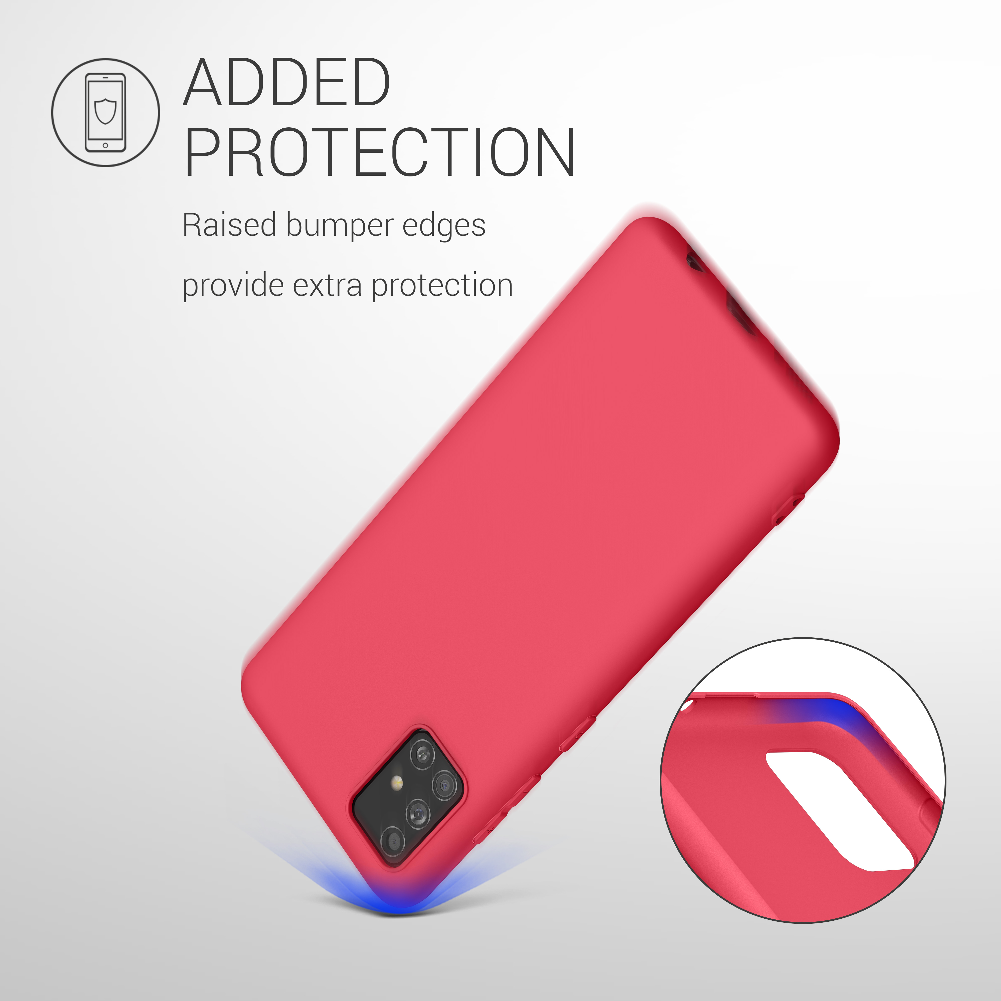 Kryt na mobil Samsung Galaxy A51 kwmobile TPU Skvělá růžová