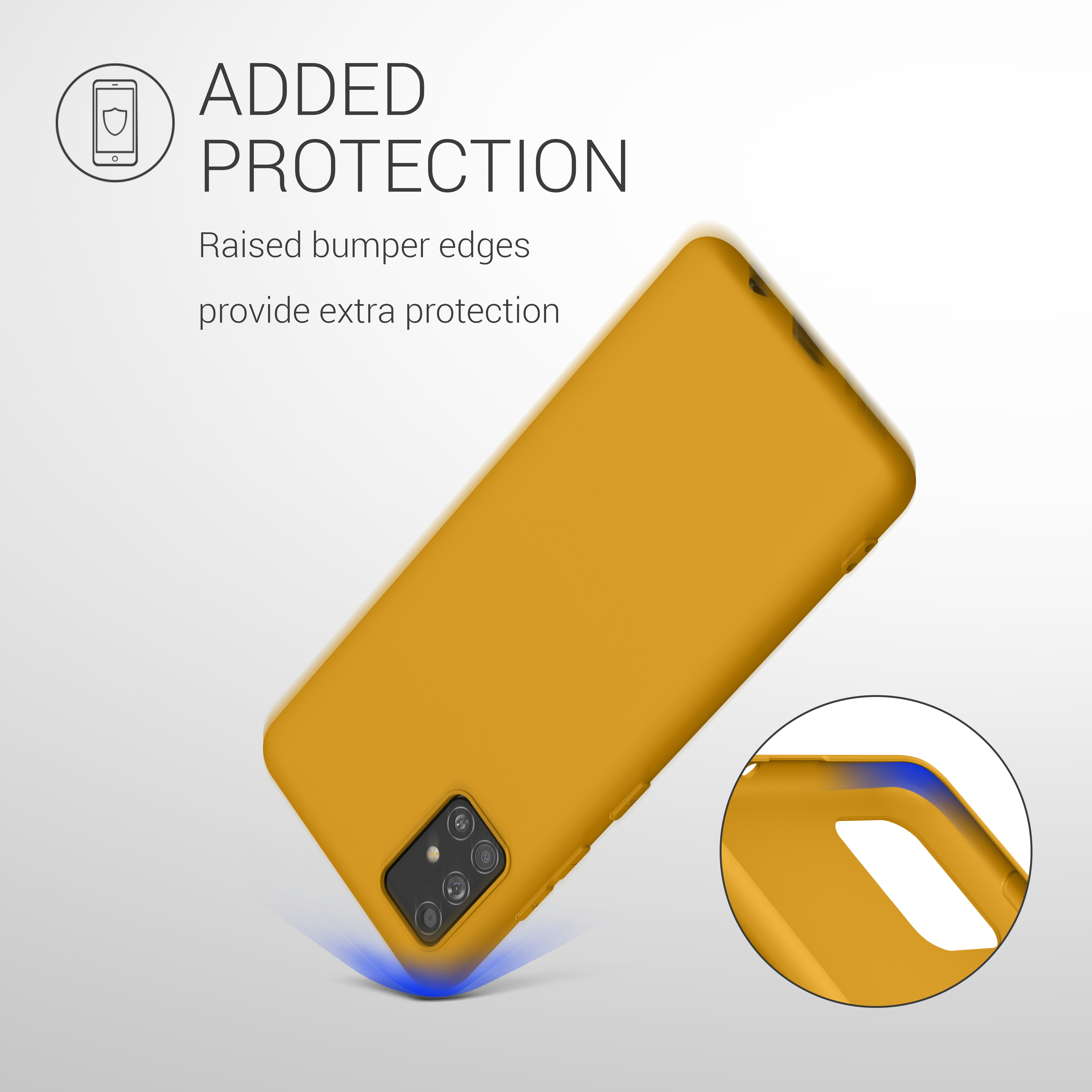 Kryt na mobil Samsung Galaxy A51 kwmobile TPU Medová žlutá