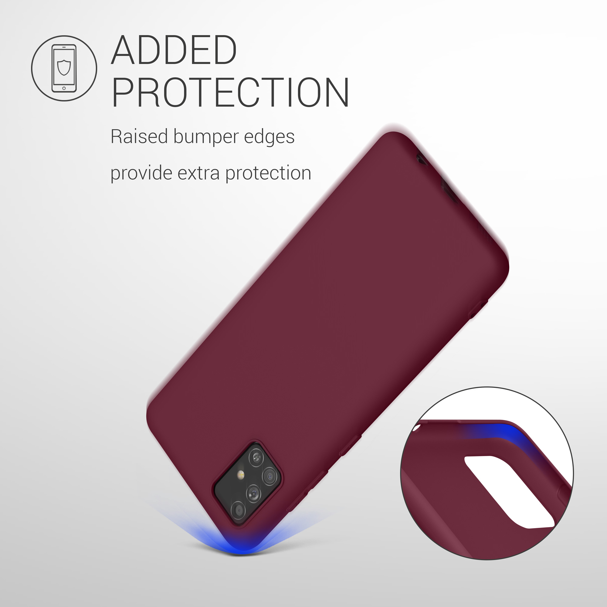Kryt na mobil Samsung Galaxy A51 kwmobile TPU Purpurová magenta