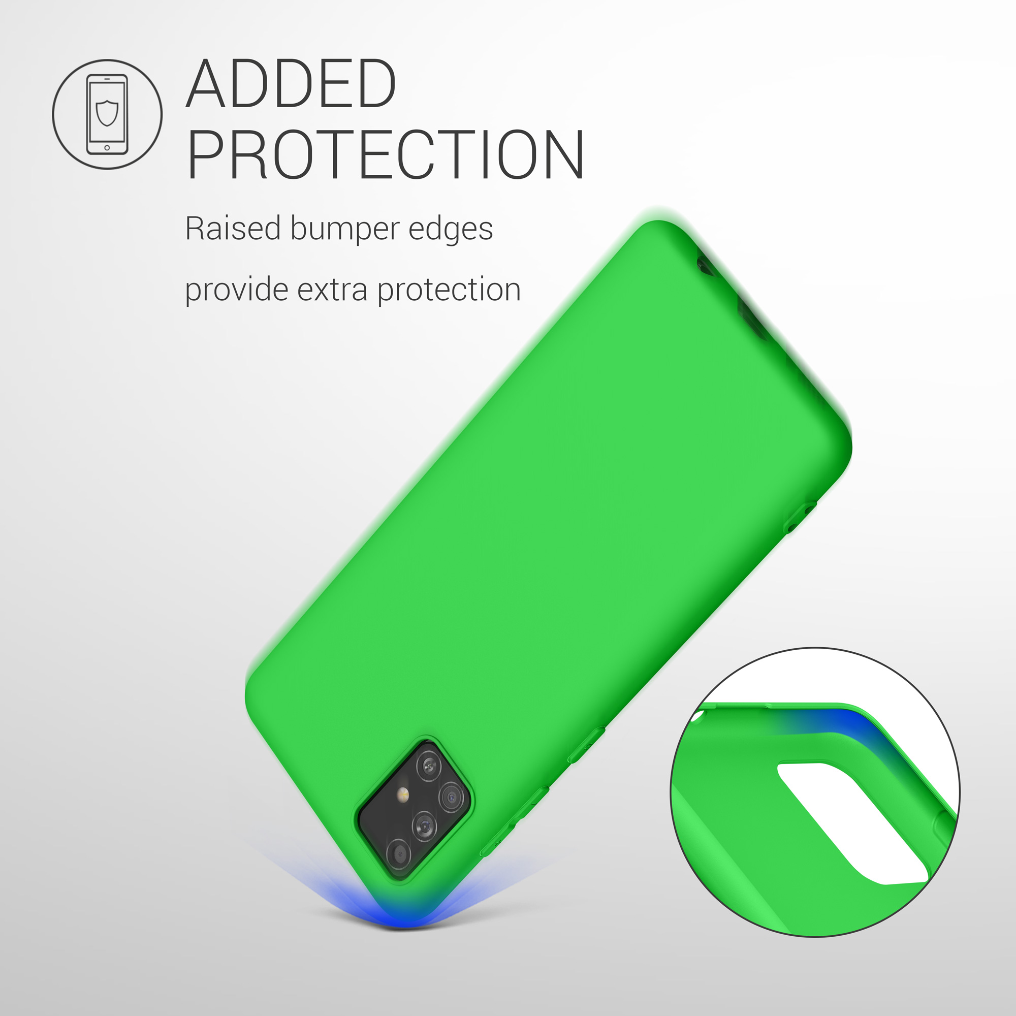 Kryt na mobil Samsung Galaxy A51 kwmobile TPU Neonová zelená
