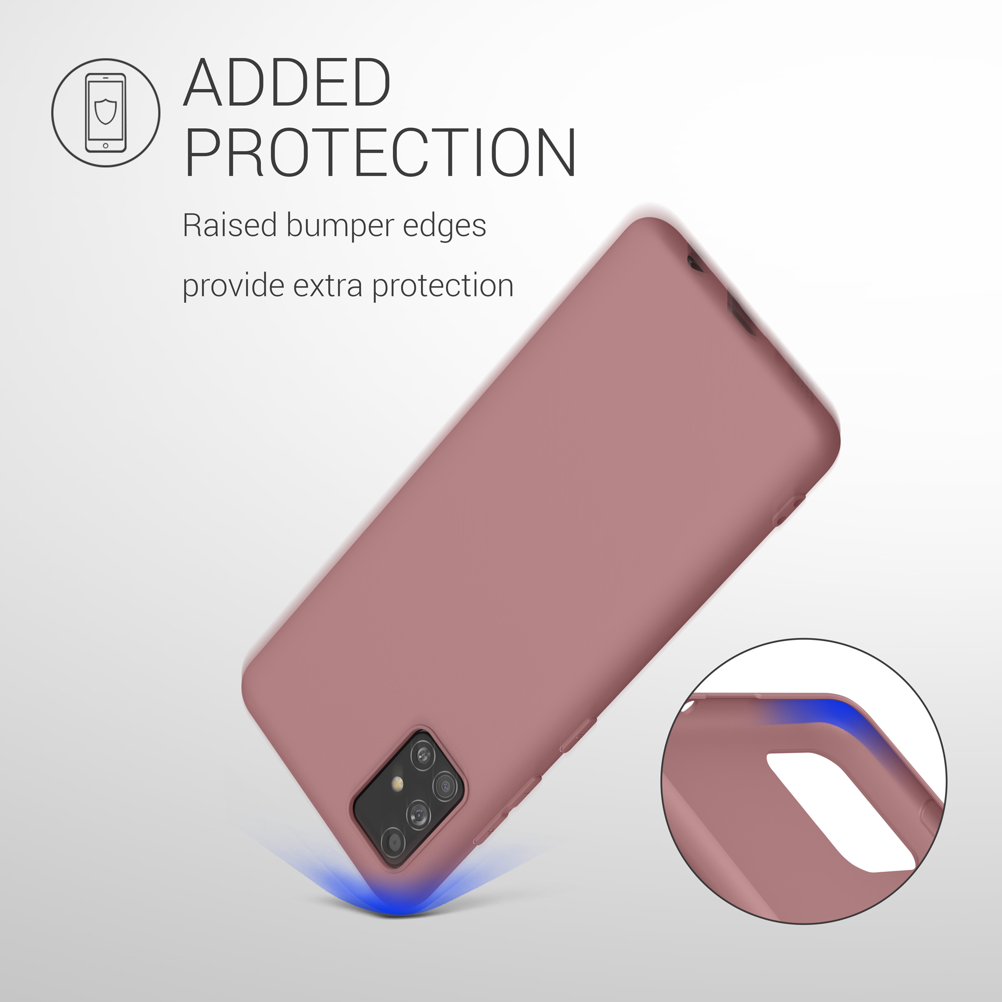 Pouzdro pro Samsung Galaxy A51 kwmobile TPU - starorůžová
