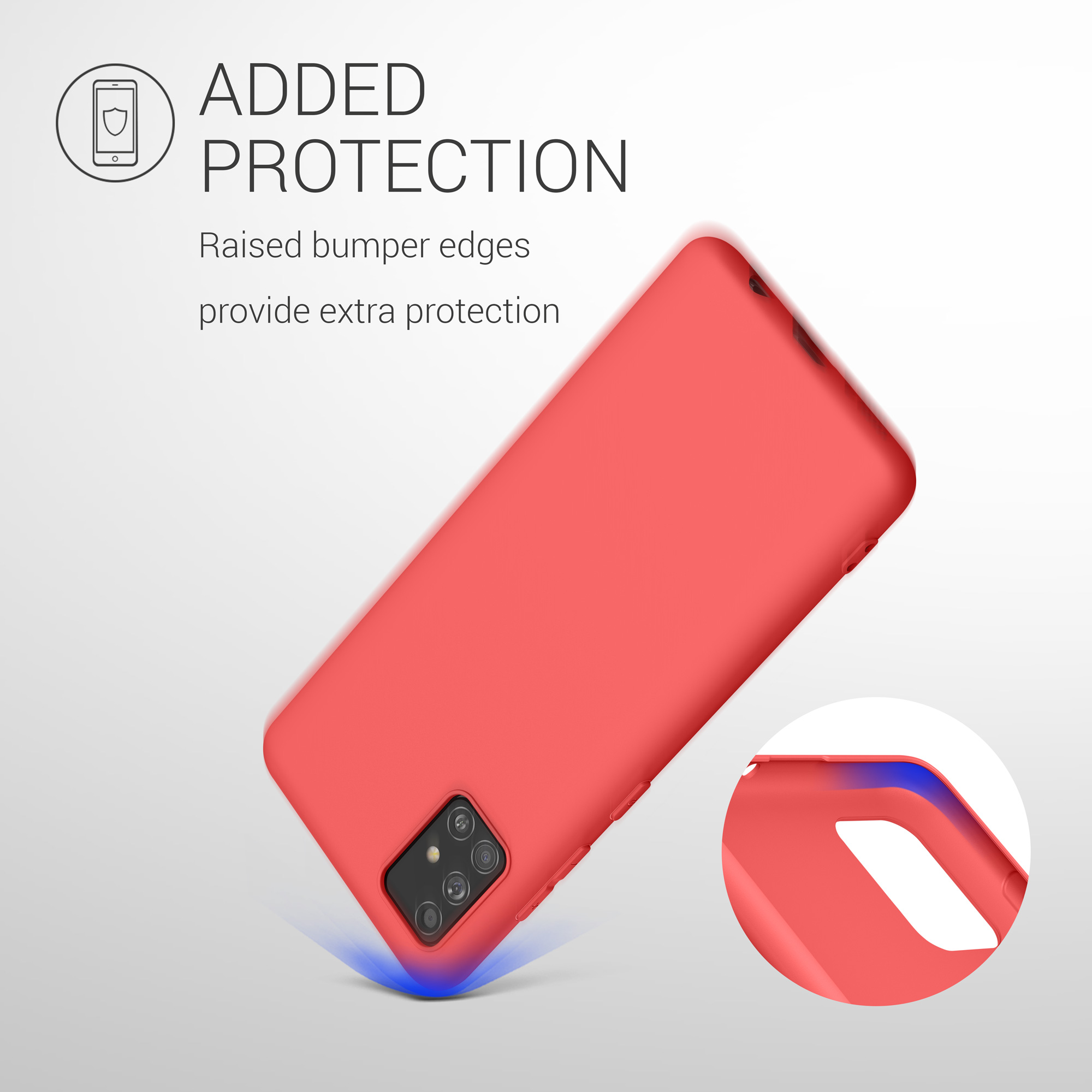Kryt na mobil Samsung Galaxy A51 kwmobile TPU Neonová korálová