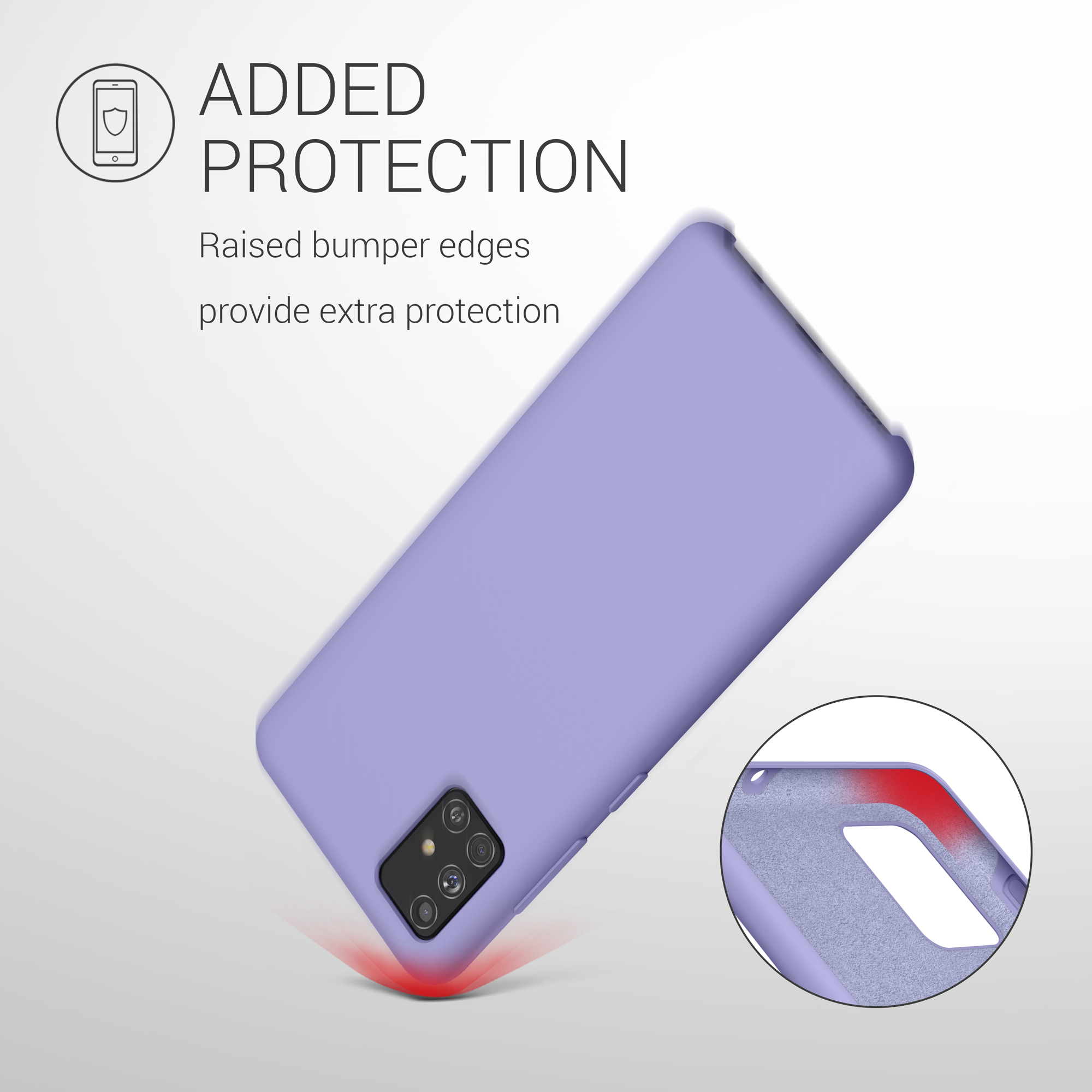 Kryt na mobil Samsung Galaxy A51 kwmobile TPU Levandulová