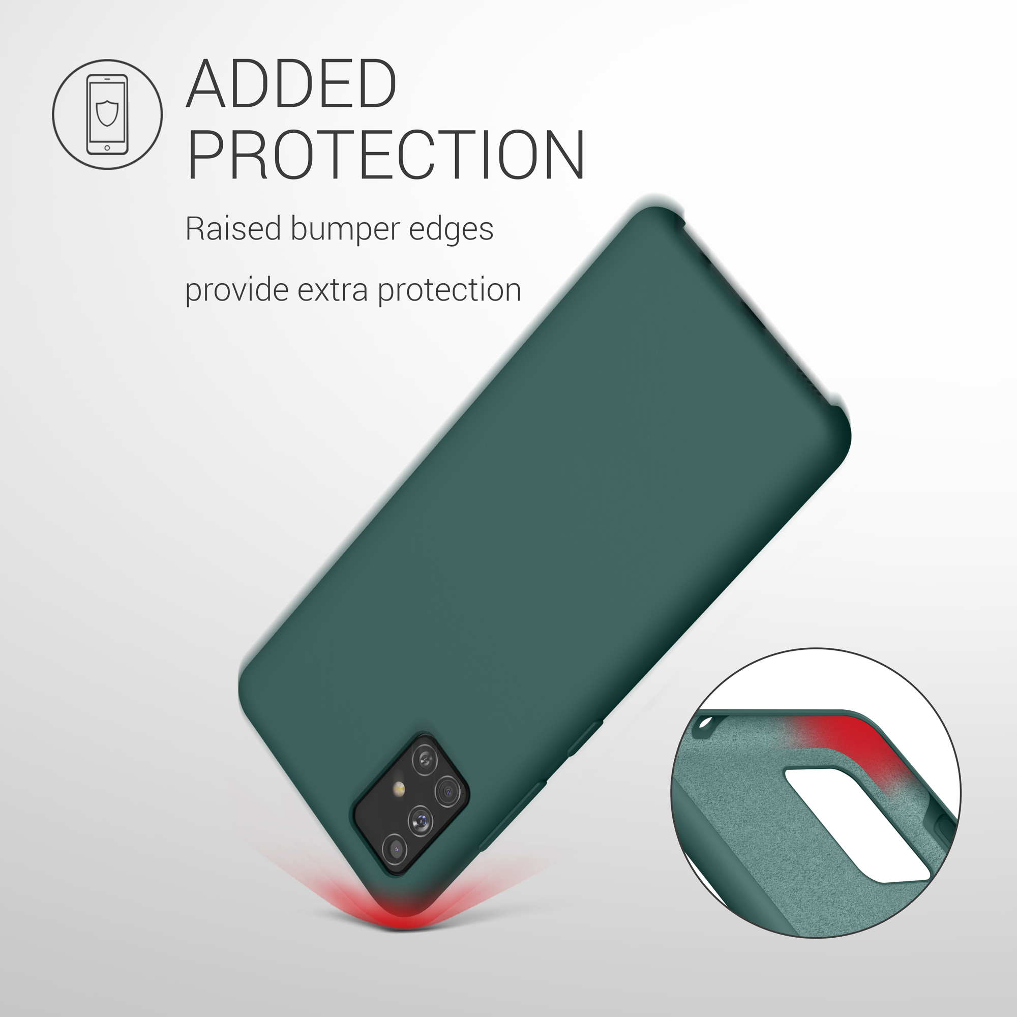 Kryt na mobil Samsung Galaxy A51 kwmobile TPU Modro-zelená