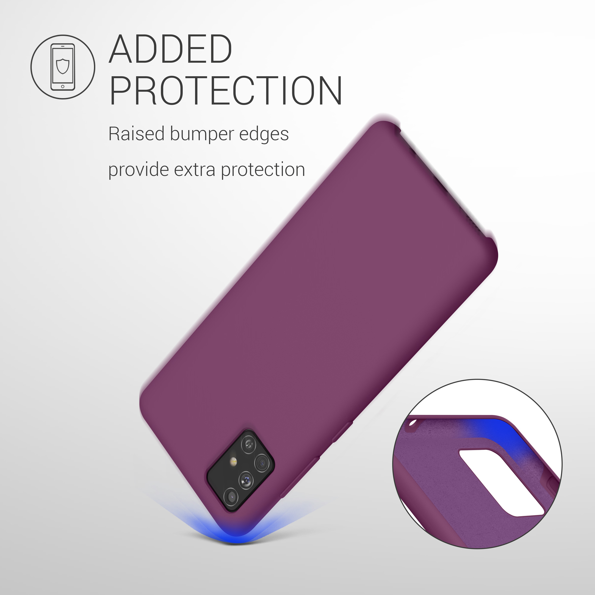 Kryt na mobil Samsung Galaxy A51 kwmobile TPU Purpurová magenta