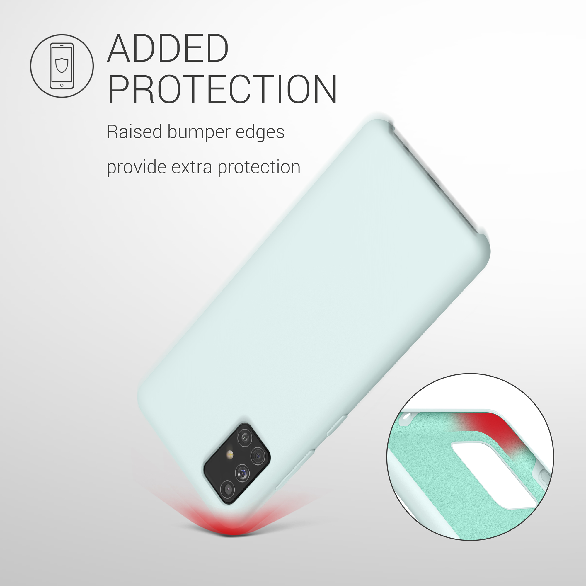 Kryt na mobil Samsung Galaxy A51 kwmobile TPU Chladná mátová