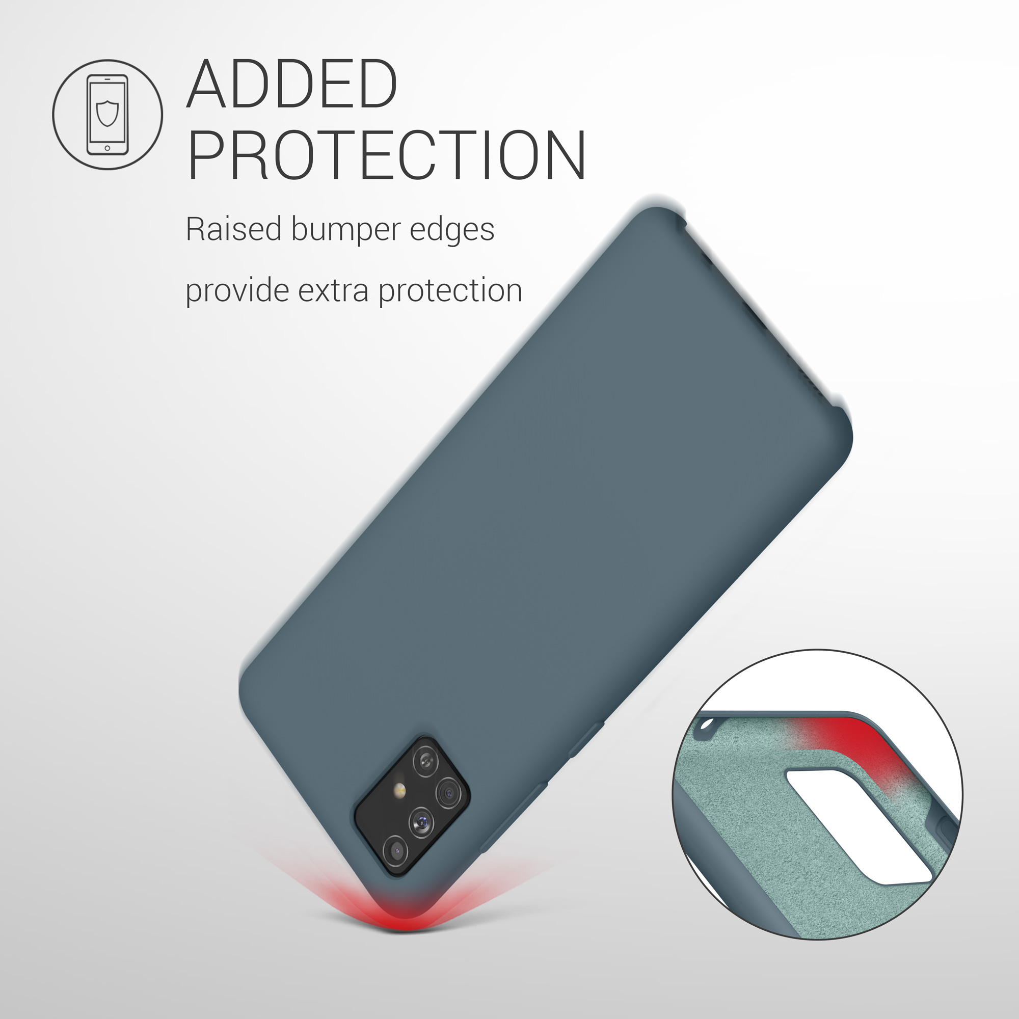 Kryt na mobil Samsung Galaxy A51 kwmobile TPU Tmavě břidlicová