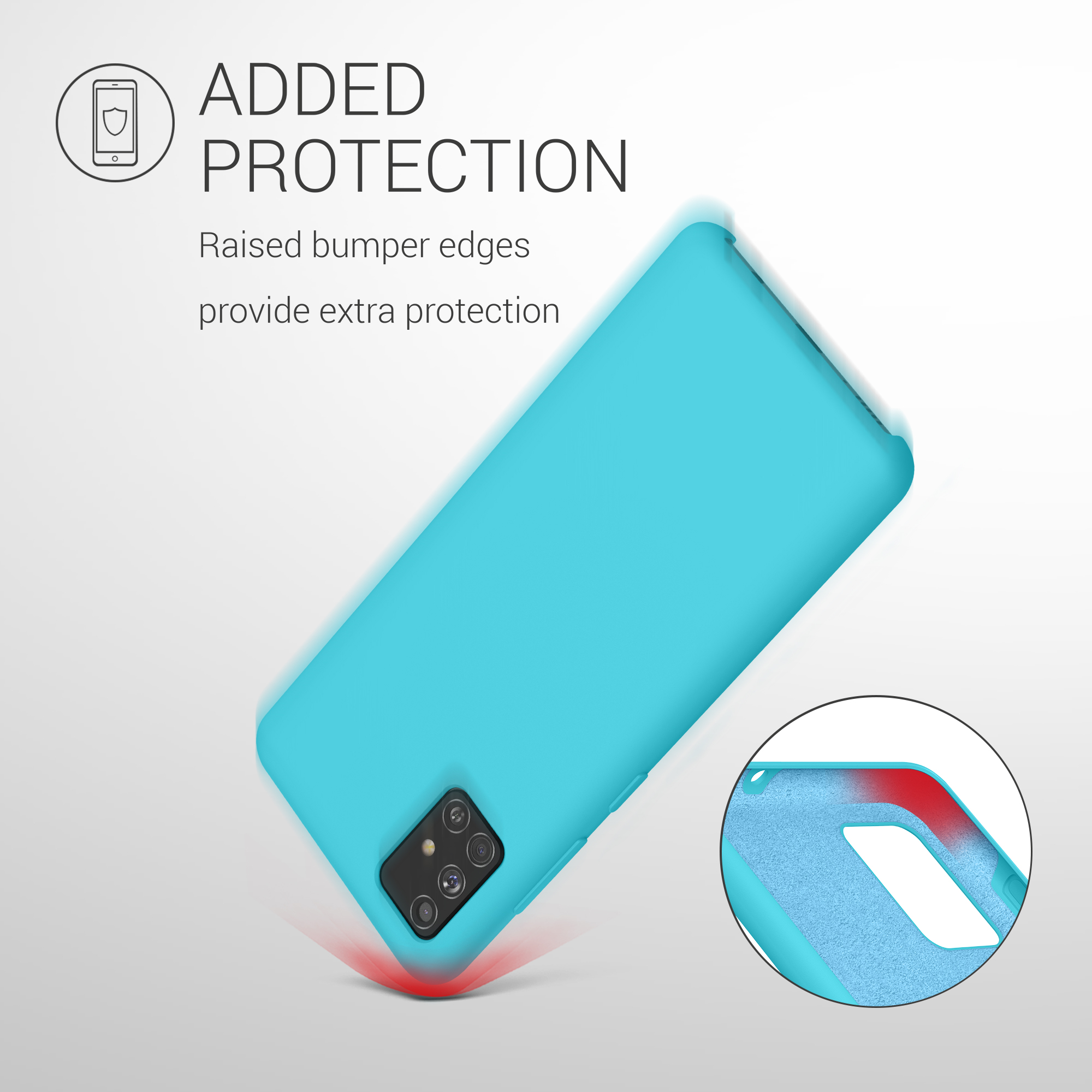 Kryt na mobil Samsung Galaxy A51 kwmobile TPU Chladný ledovec