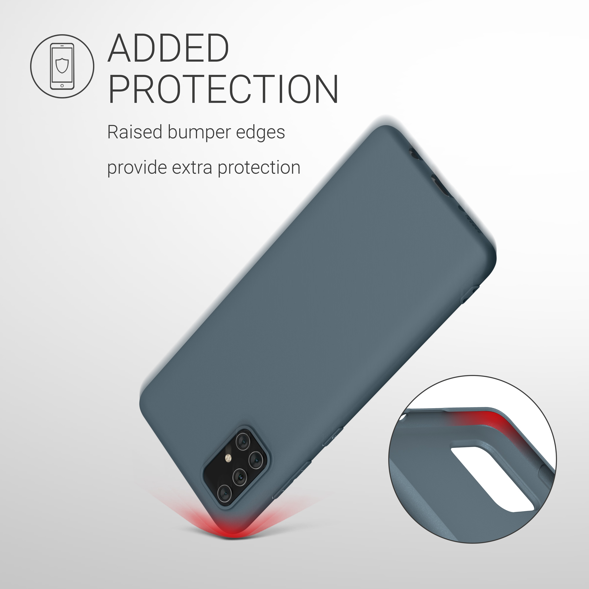 Kryt na mobil Samsung Galaxy A71 kwmobile TPU tmavě břidlicový