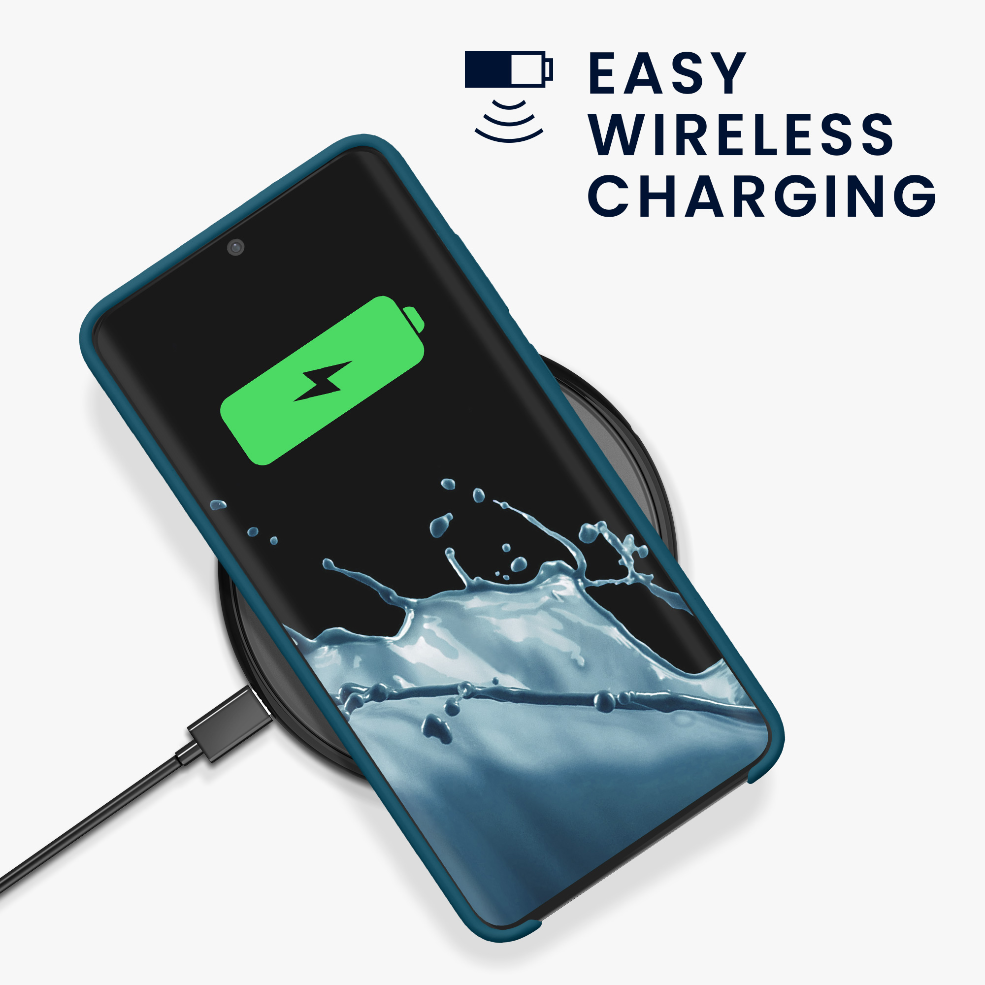 Kryt na mobil Samsung Galaxy S20 Plus kwmobile TPU matně petrolejový