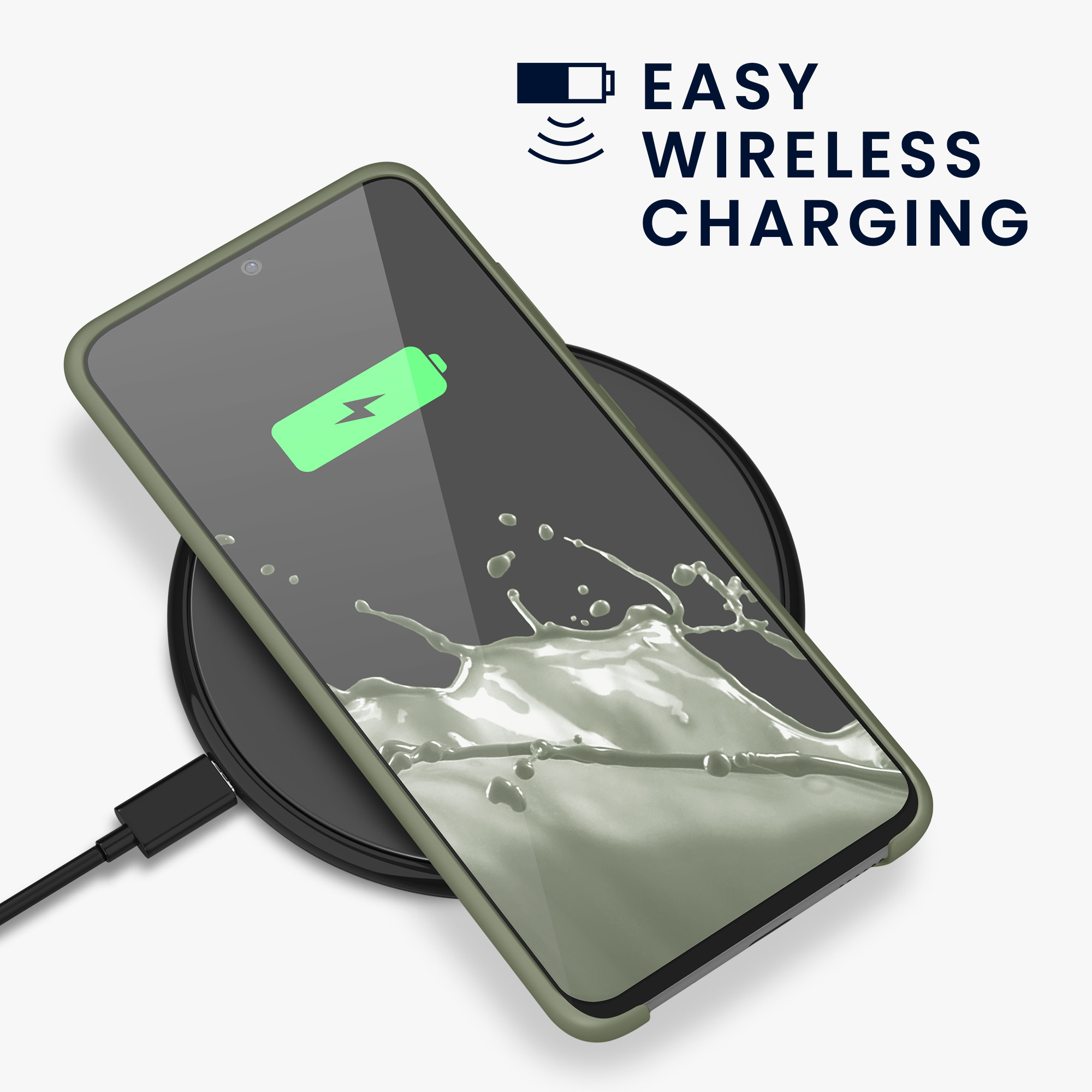 Kryt na mobil Samsung Galaxy S20 kwmobile TPU šedozelený