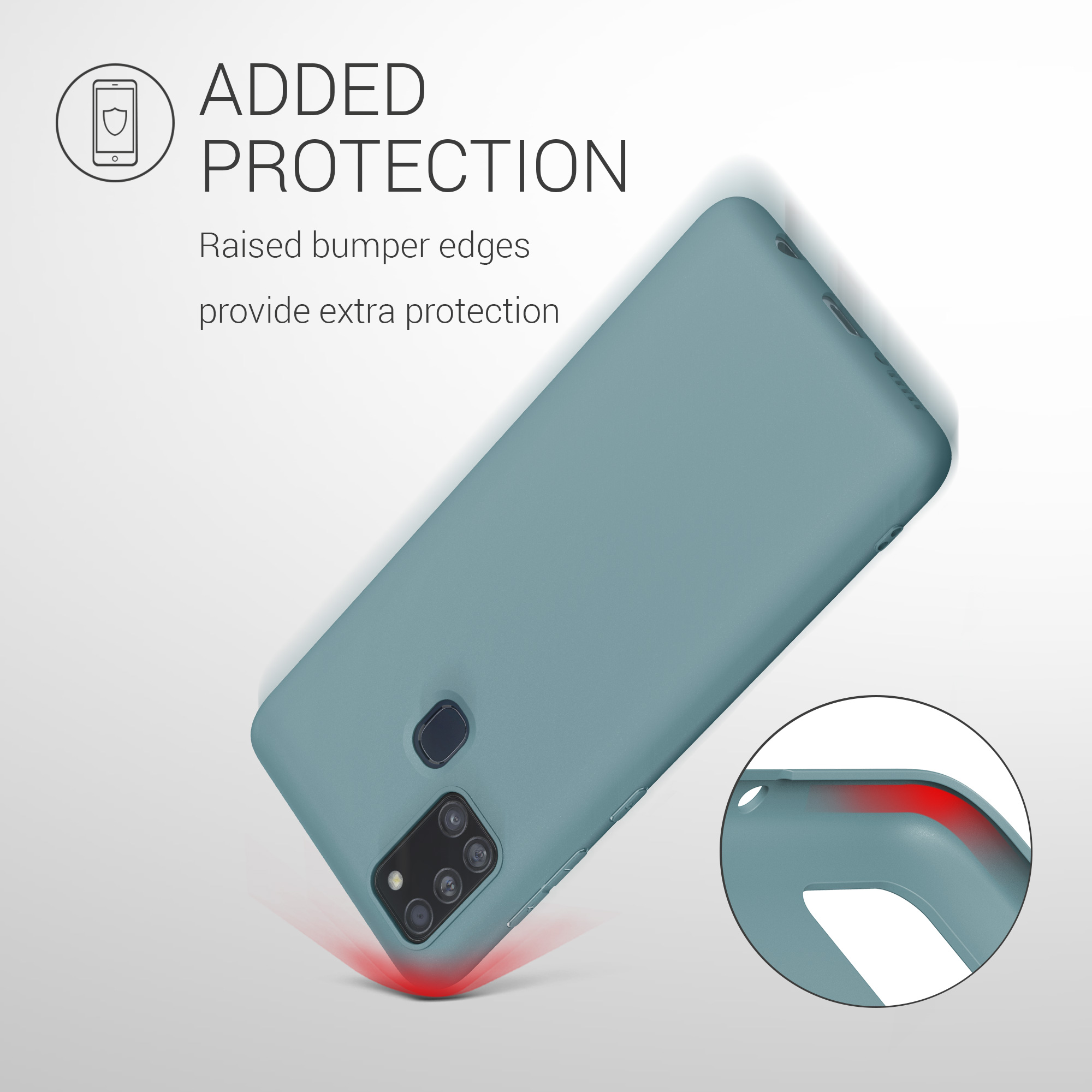 Kryt na mobil Samsung Galaxy A21s kwmobile TPU Arktická noc