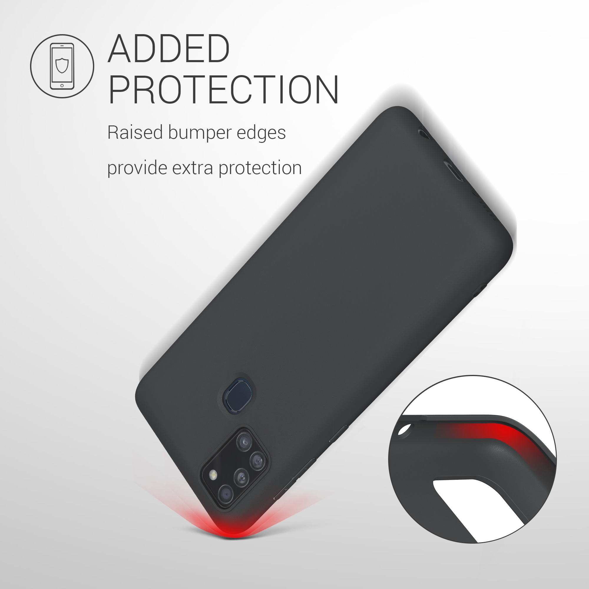 Kryt na mobil Samsung Galaxy A21s kwmobile TPU matně černý