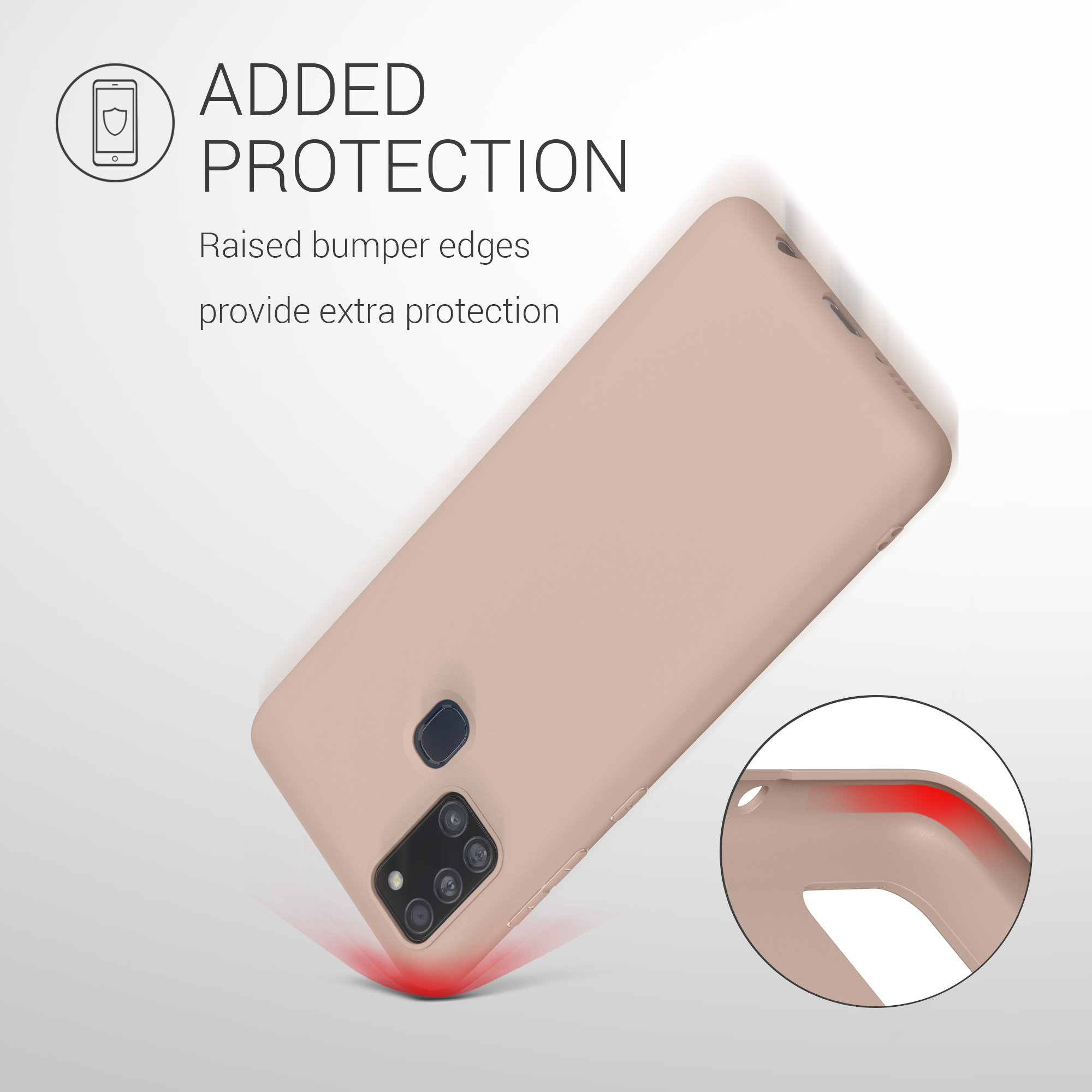 Kryt na mobil Samsung Galaxy A21s kwmobile TPU Kokosový vír