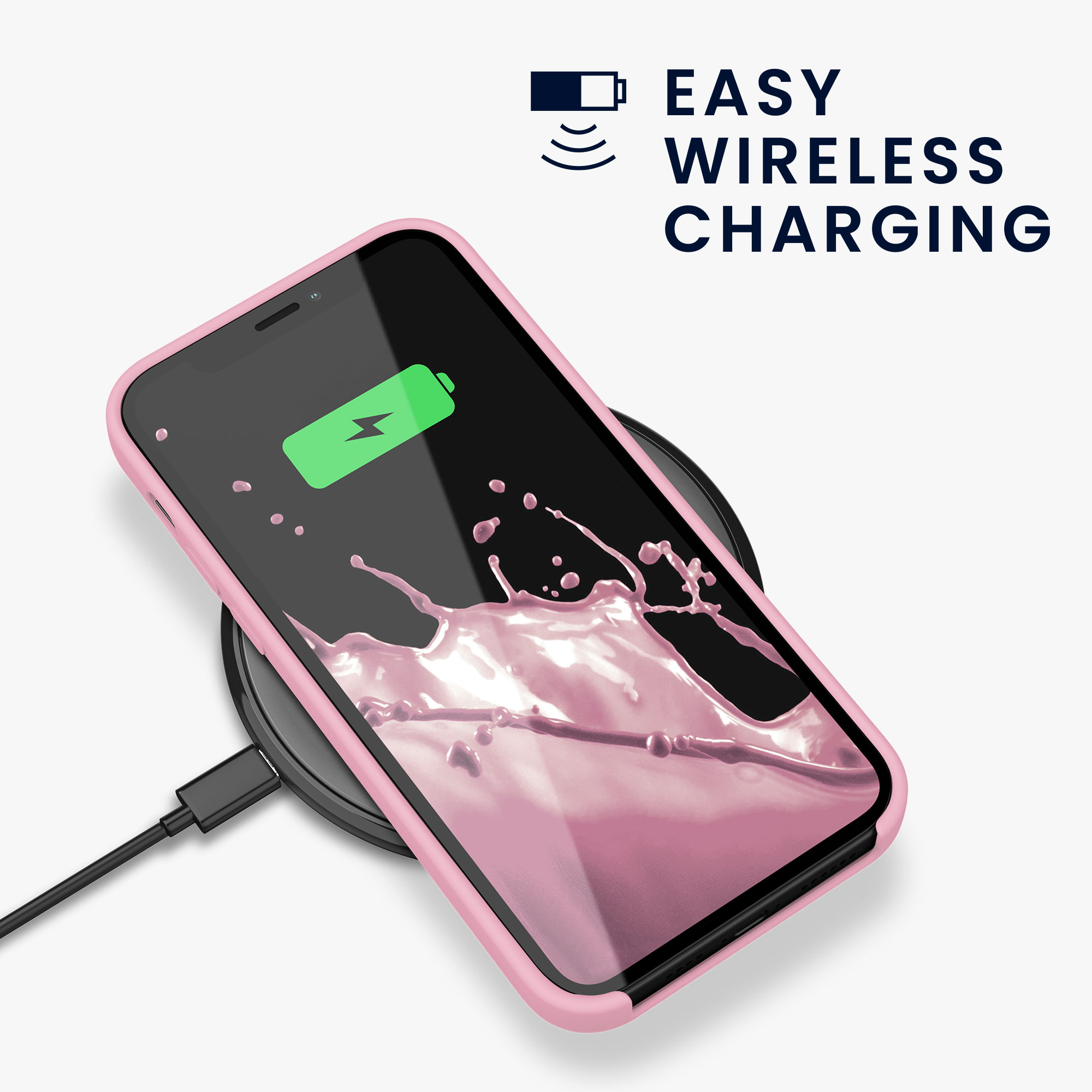 Silikonový kryt kwmobile pro iPhone 12 Pro Max - světle růžová