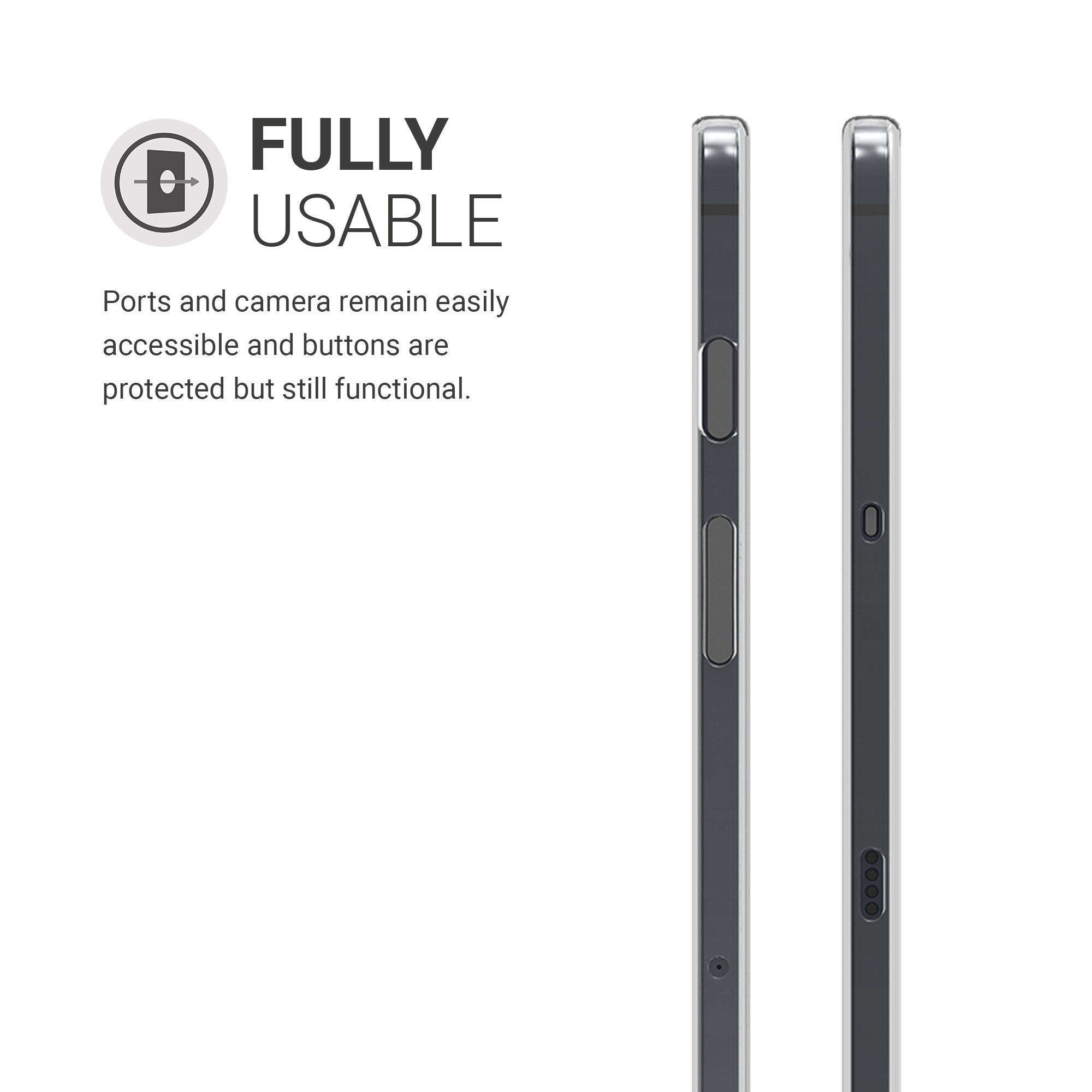 Zadní obal na tablet Galaxy Tab S9 / S8 / S7 kwmobile transparentní