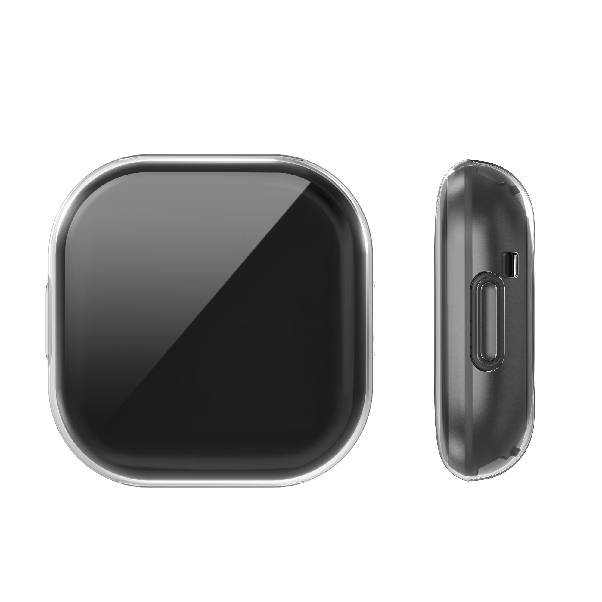 2 ks Ochranný kryt na hodinky kwmobile pro Fitbit Versa 3 / Sense - transparentní