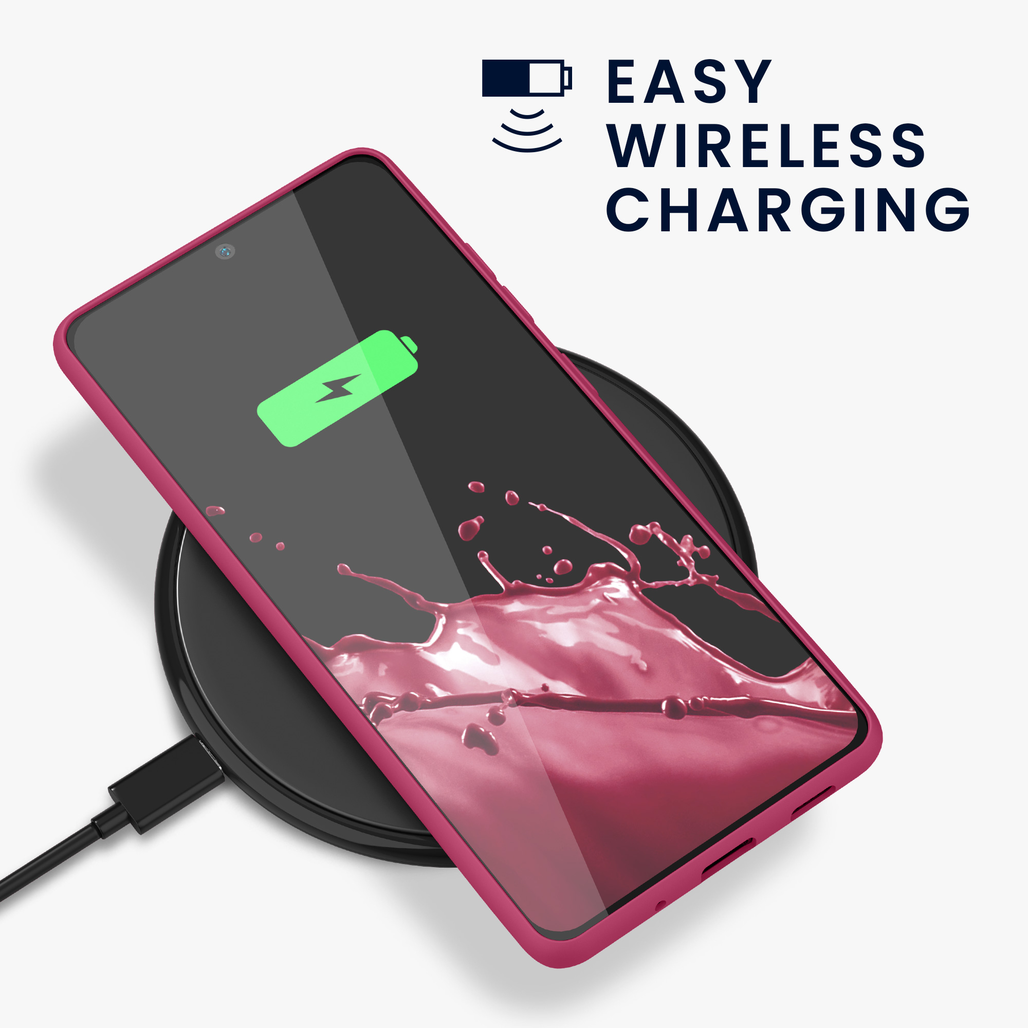 Kryt na mobil Samsung Galaxy S20 FE kwmobile TPU Fuchsia Matte