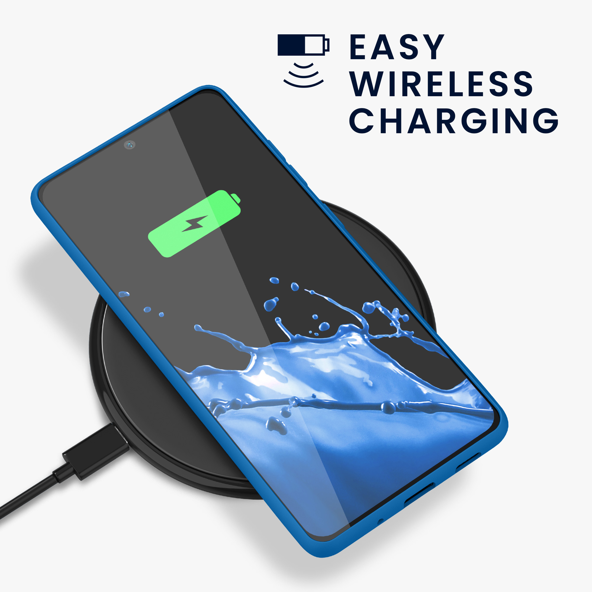 Kryt na mobil Samsung Galaxy S20 FE kwmobile TPU modrý Blue Reef