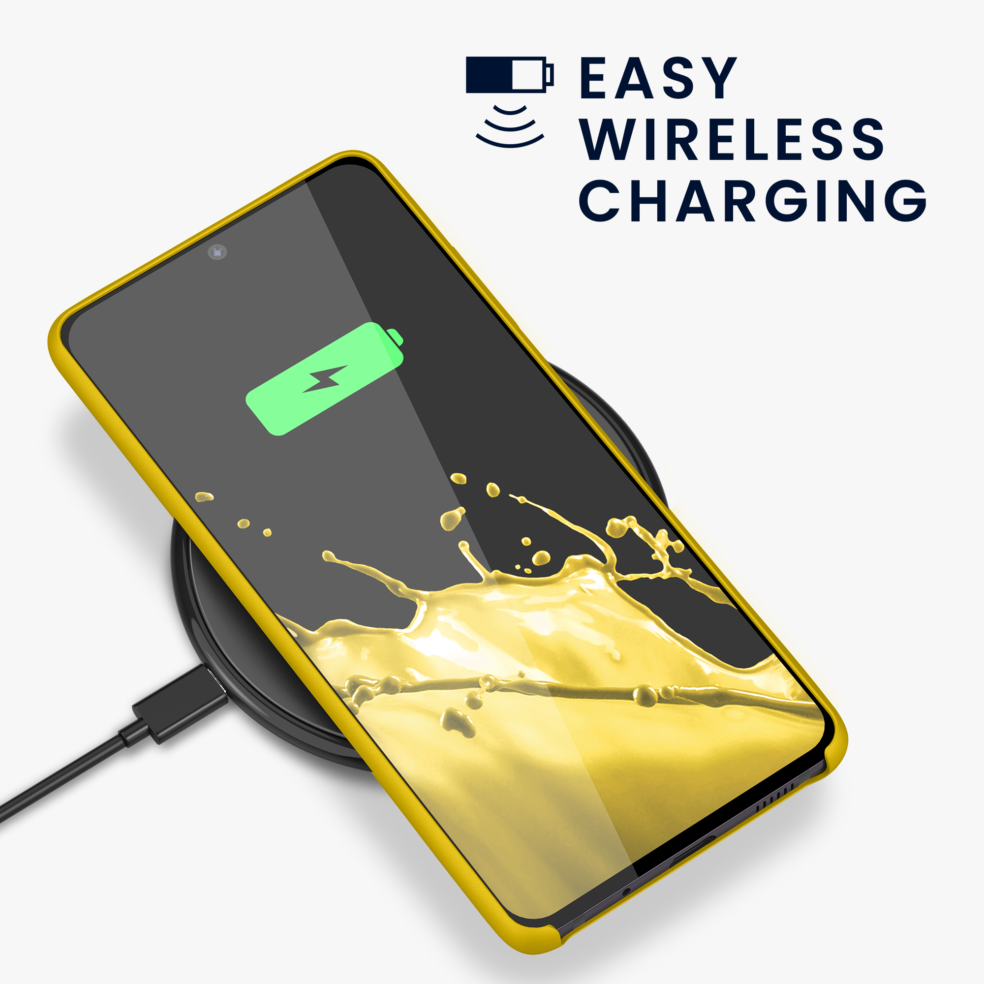 Kryt na mobil Samsung Galaxy S20 FE kwmobile TPU zářivě žlutý